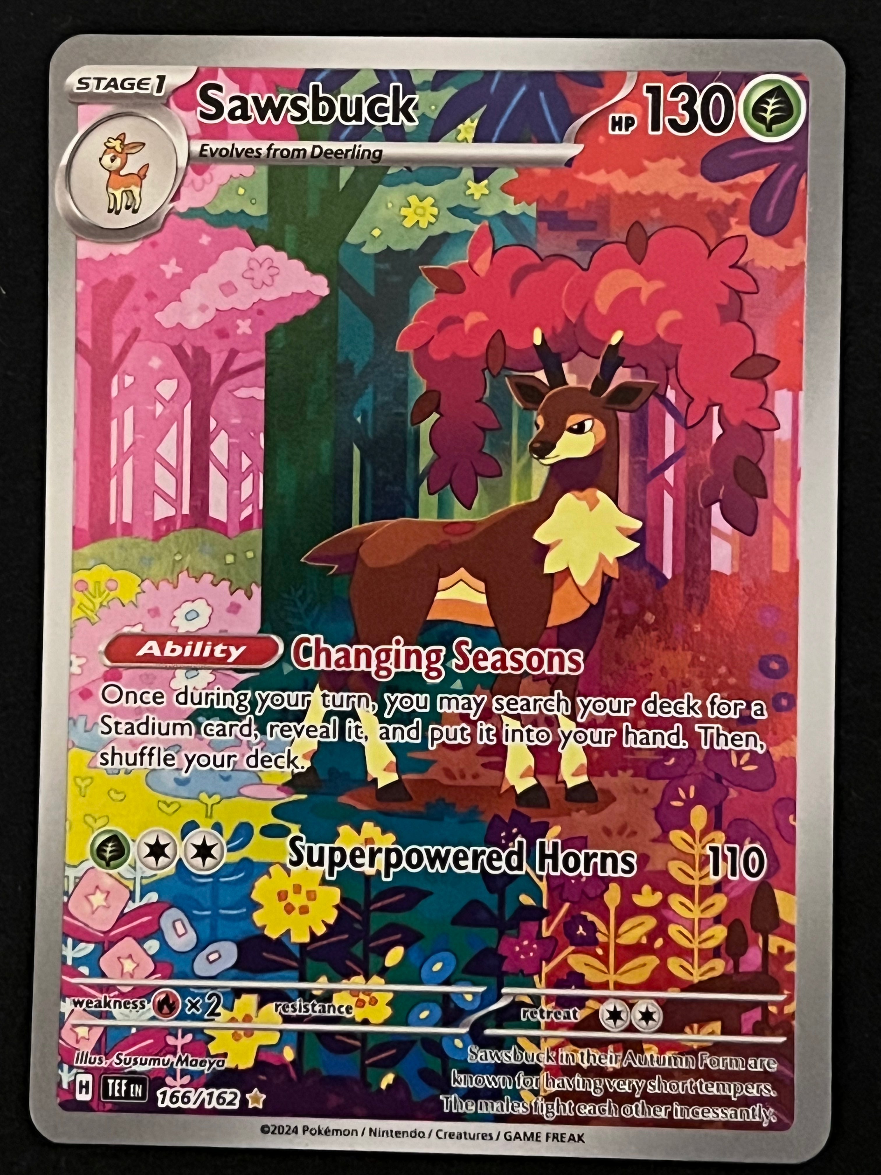 166/162 Sawsbuck - Pokmon Temporal Forces Illustration Rare Jarvvos 166/162 Sawsbuck - Pokmon Temporal Forces Illustration Rare Jarvvos