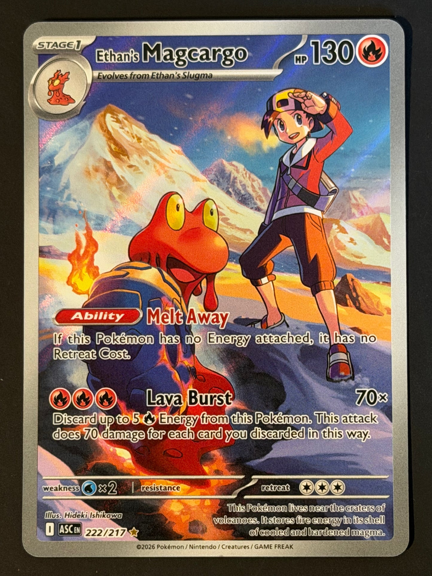 222/217 Ethan’s Magcargo - Pokémon Ascended Heroes Illustration Rare