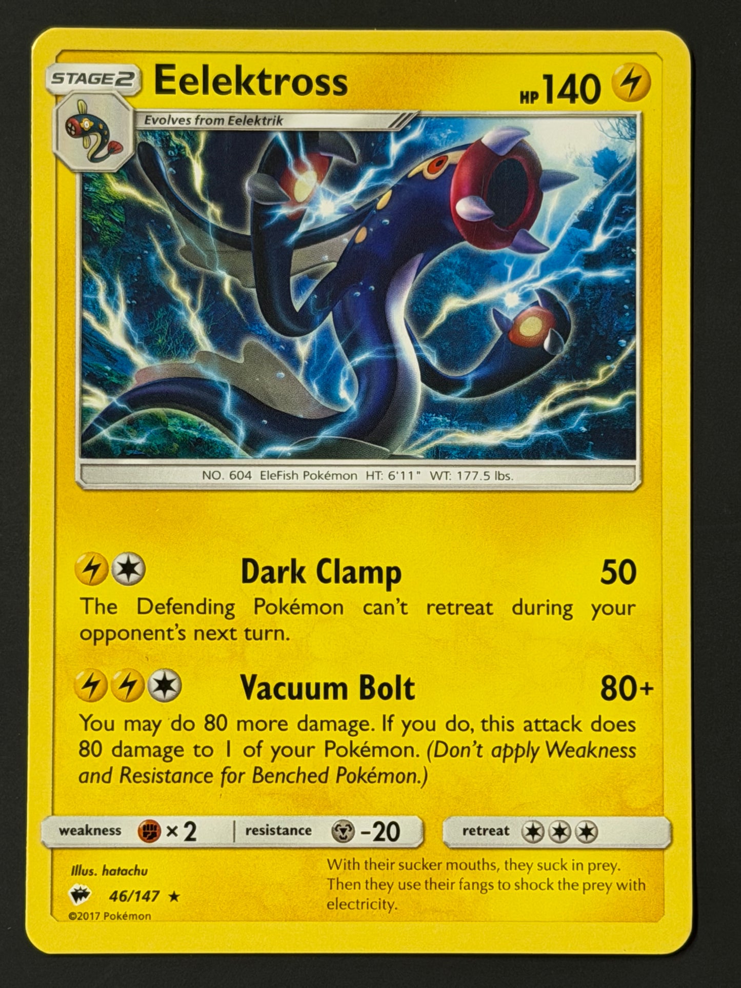 046/147 Eelektross - Pokémon Burning Shadows Rare