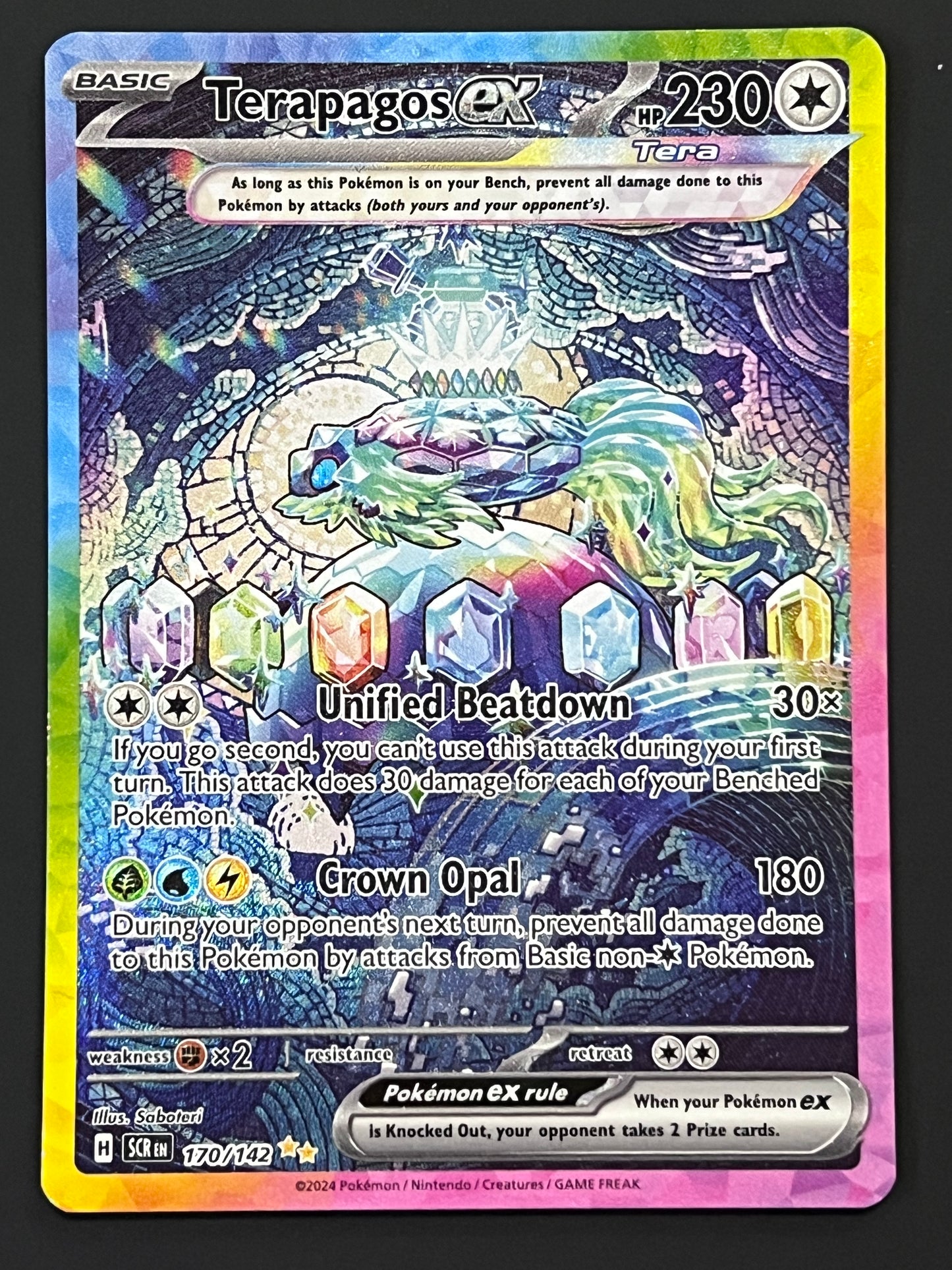 170/142 Terapagos Ex - Pokémon Stellar Crown Special Illustration