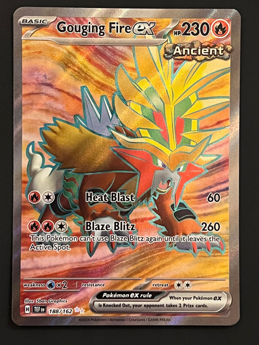 188/162 Gouging Fire Ex - Pokémon Temporal Forces Ultra Rare