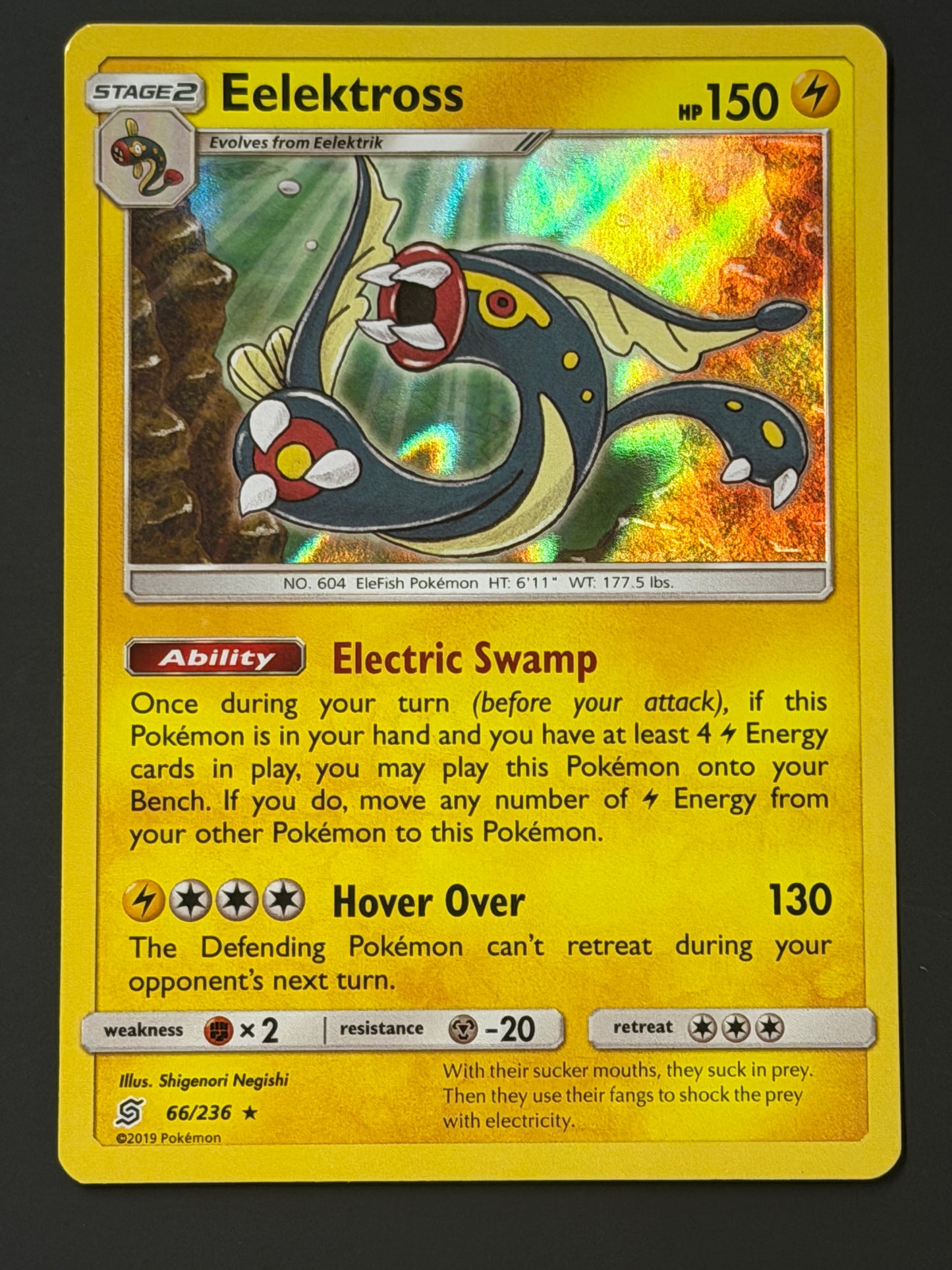 066/236 Eelektross - Pokémon Unified Minds Rare Holo
