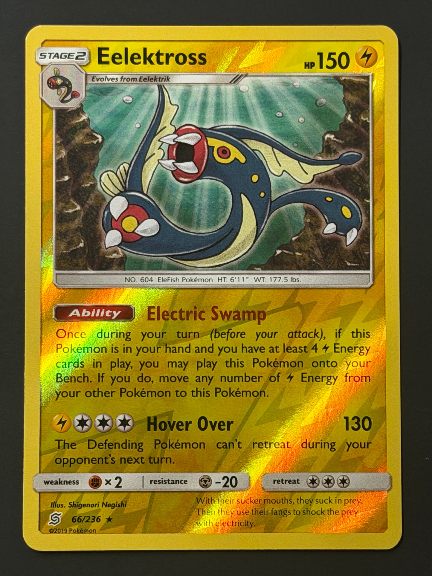 066/236 Eelektross - Pokémon Unified Minds Rare Reverse