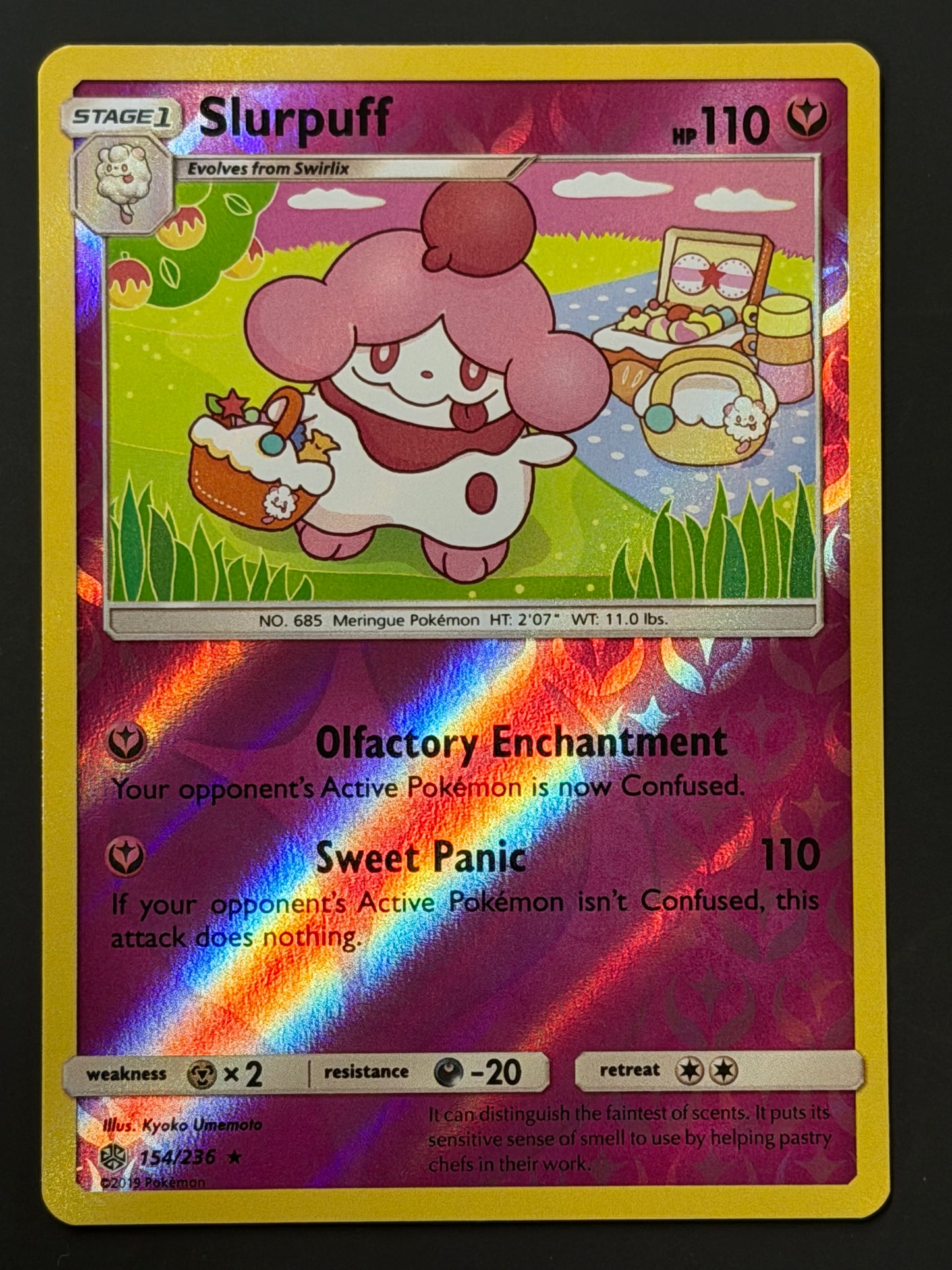 154/236 Slurpuff - Pokémon Cosmic Eclipse Rare Reverse