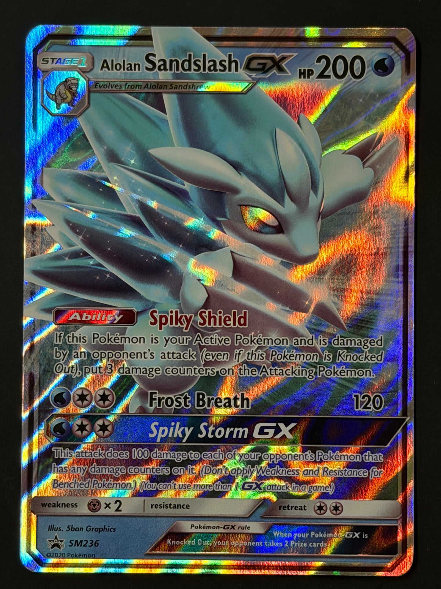 SM236 Alolan Sandslash Gx - Pokémon Black Star Promo