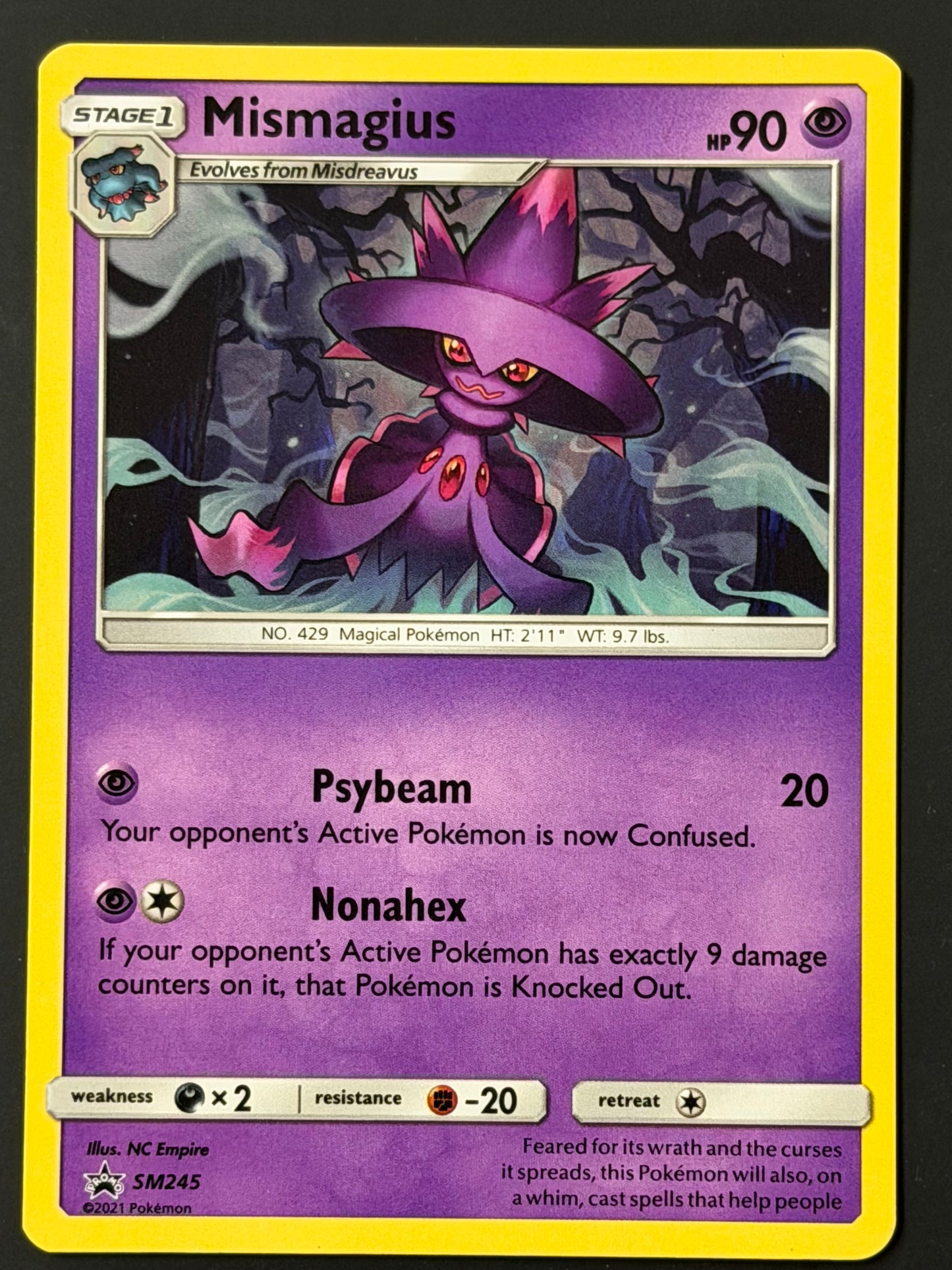 SM245 Mismagius - Pokémon Black Star Promo