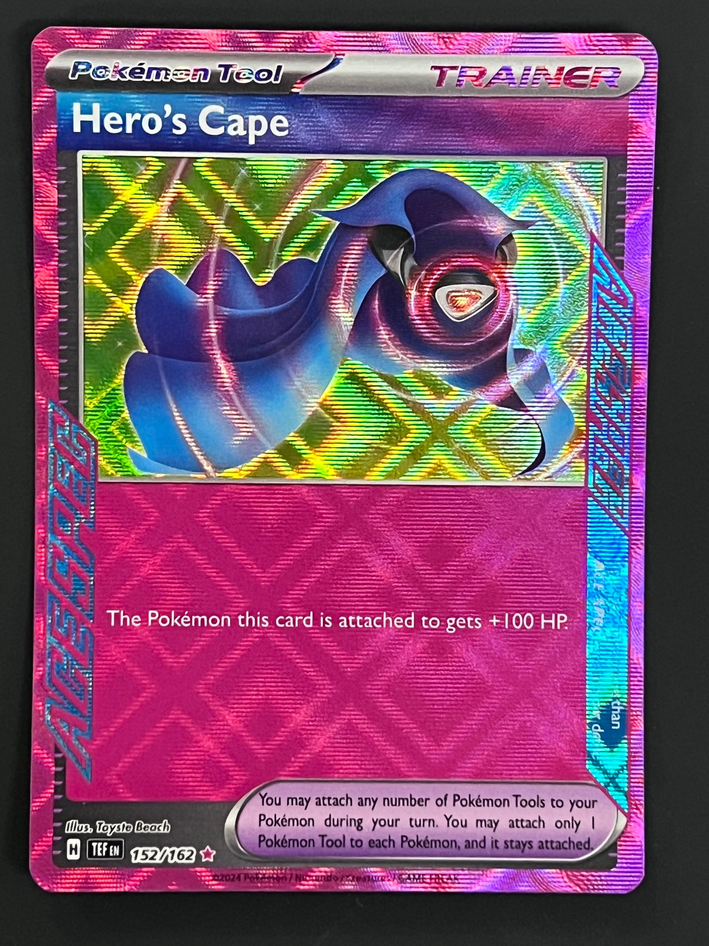 152/162 Hero’s Cape - Pokémon Temporal Forces Ace Spec
