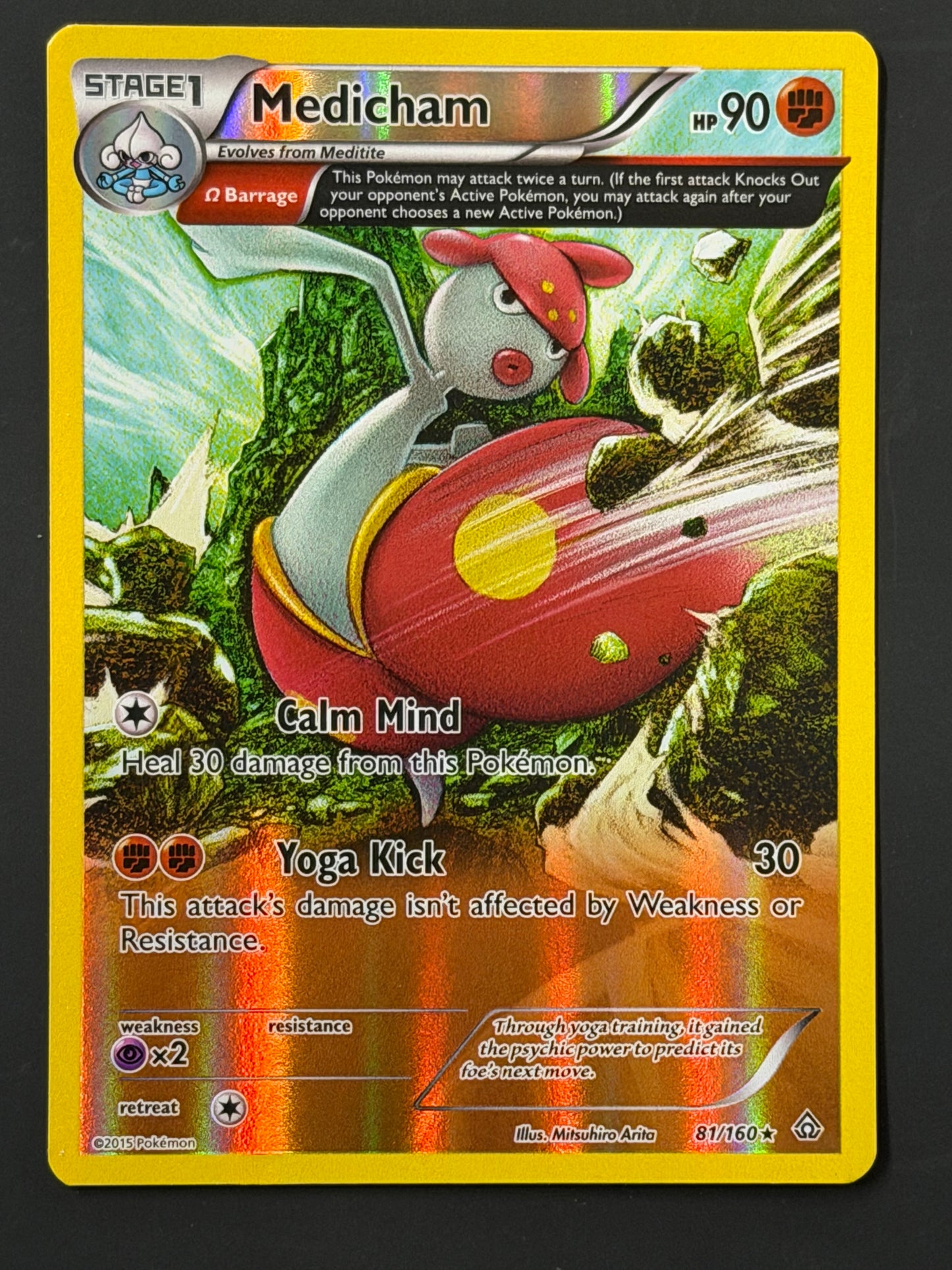 081/160 Medicham - Pokémon Primal Clash Rare Reverse