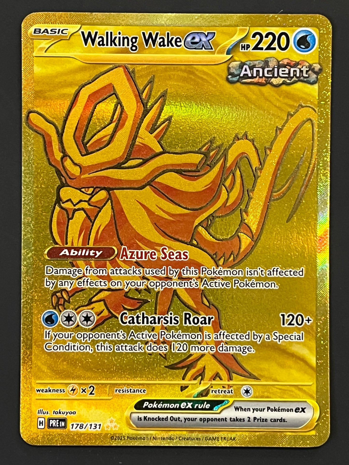 178/131 Walking Wake Ex - Pokémon Prismatic Evolutions Hyper Rare