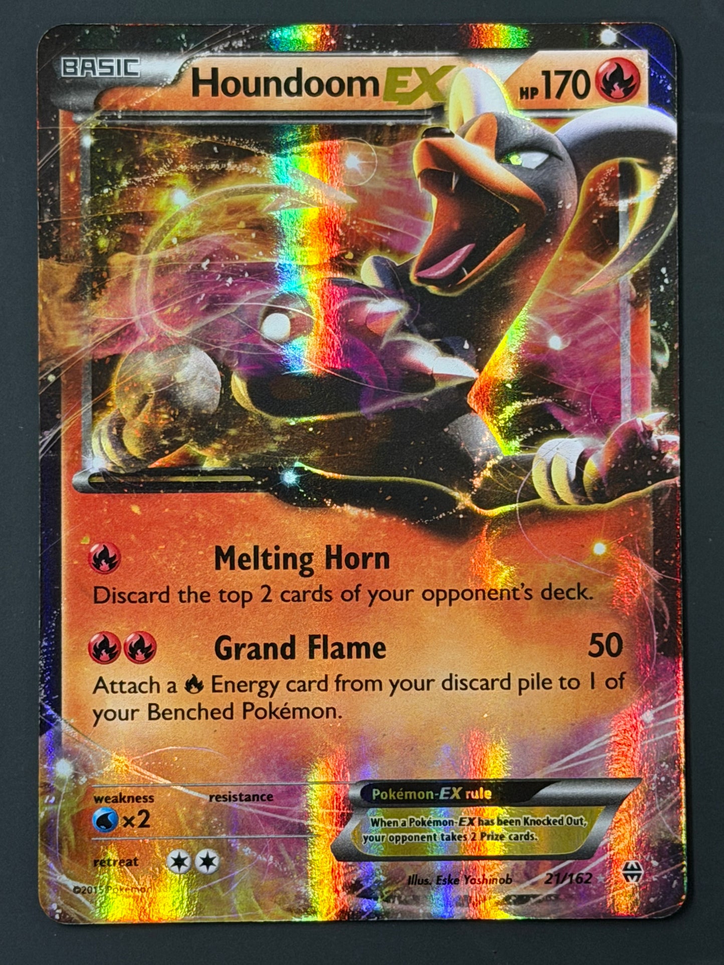 021/162 Houndoom Ex - Pokémon BREAKthrough Ultra Rare