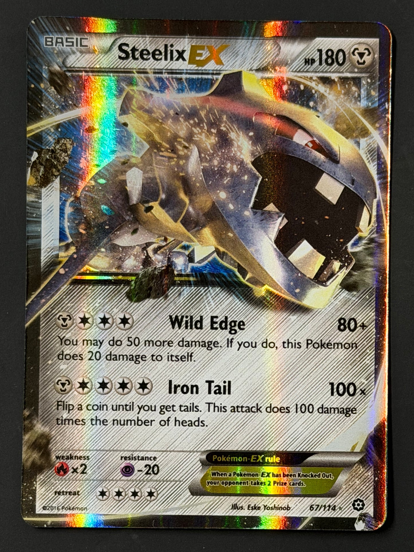 067/114 Steelix Ex - Pokémon Steam Siege Ultra Rare
