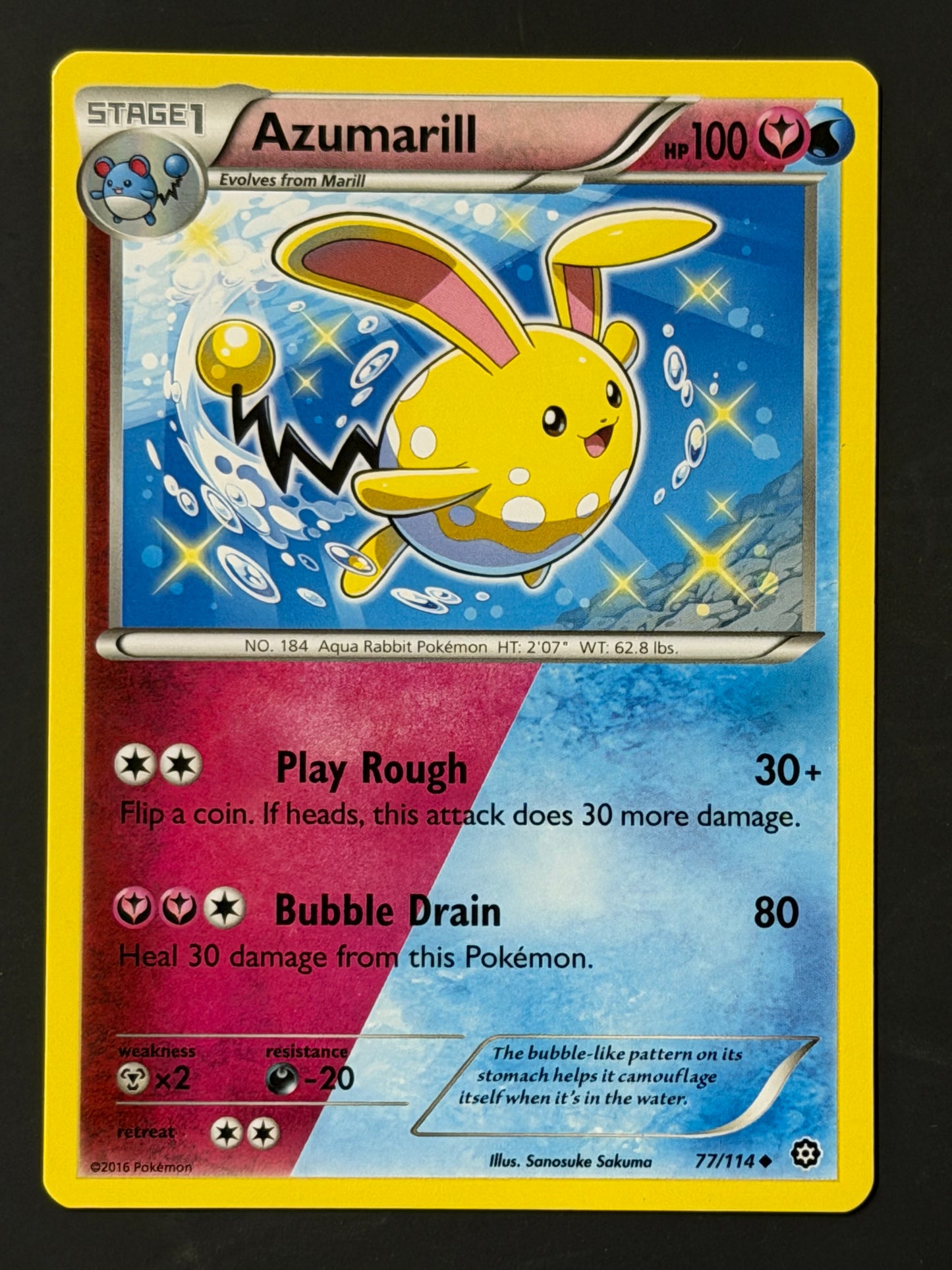 077/114 Azumarill - Pokémon Steam Siege Uncommon