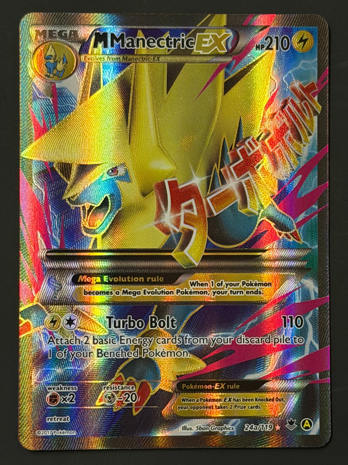 024a/119 M Manectric Ex - Pokémon Phantom Forces Full Art