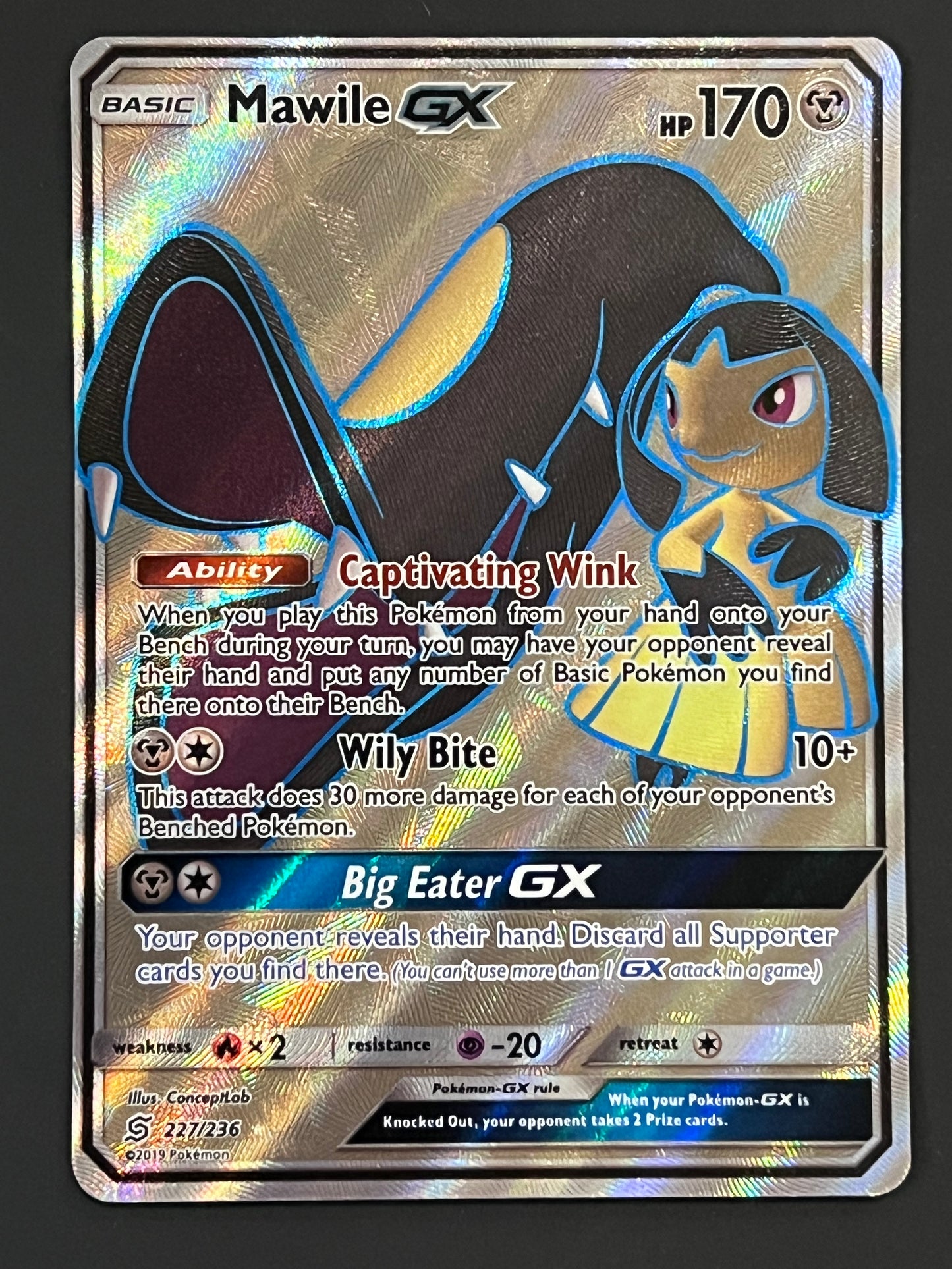 227/236 Mawile Gx - Pokémon Unified Minds Full Art