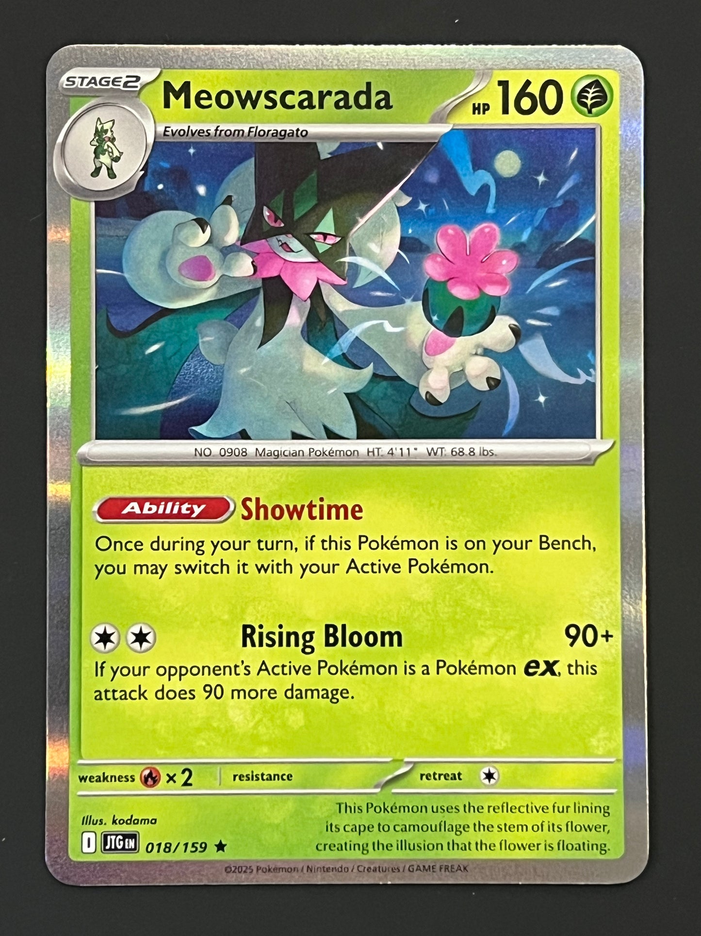 018/159 Meowscarada - Pokémon Journey Together Rare Holo