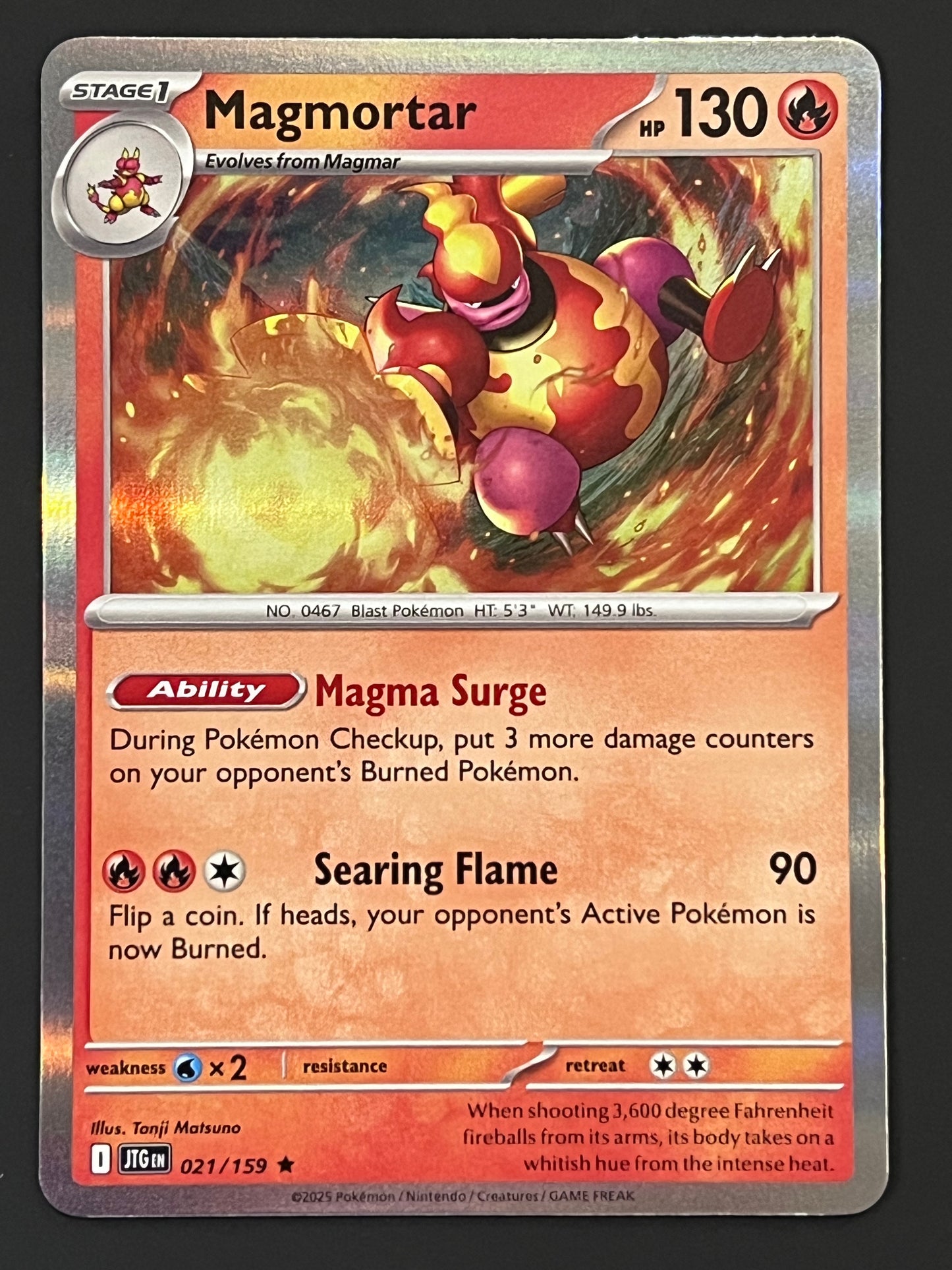 021/159 Magmortar - Pokémon Journey Together Rare Holo