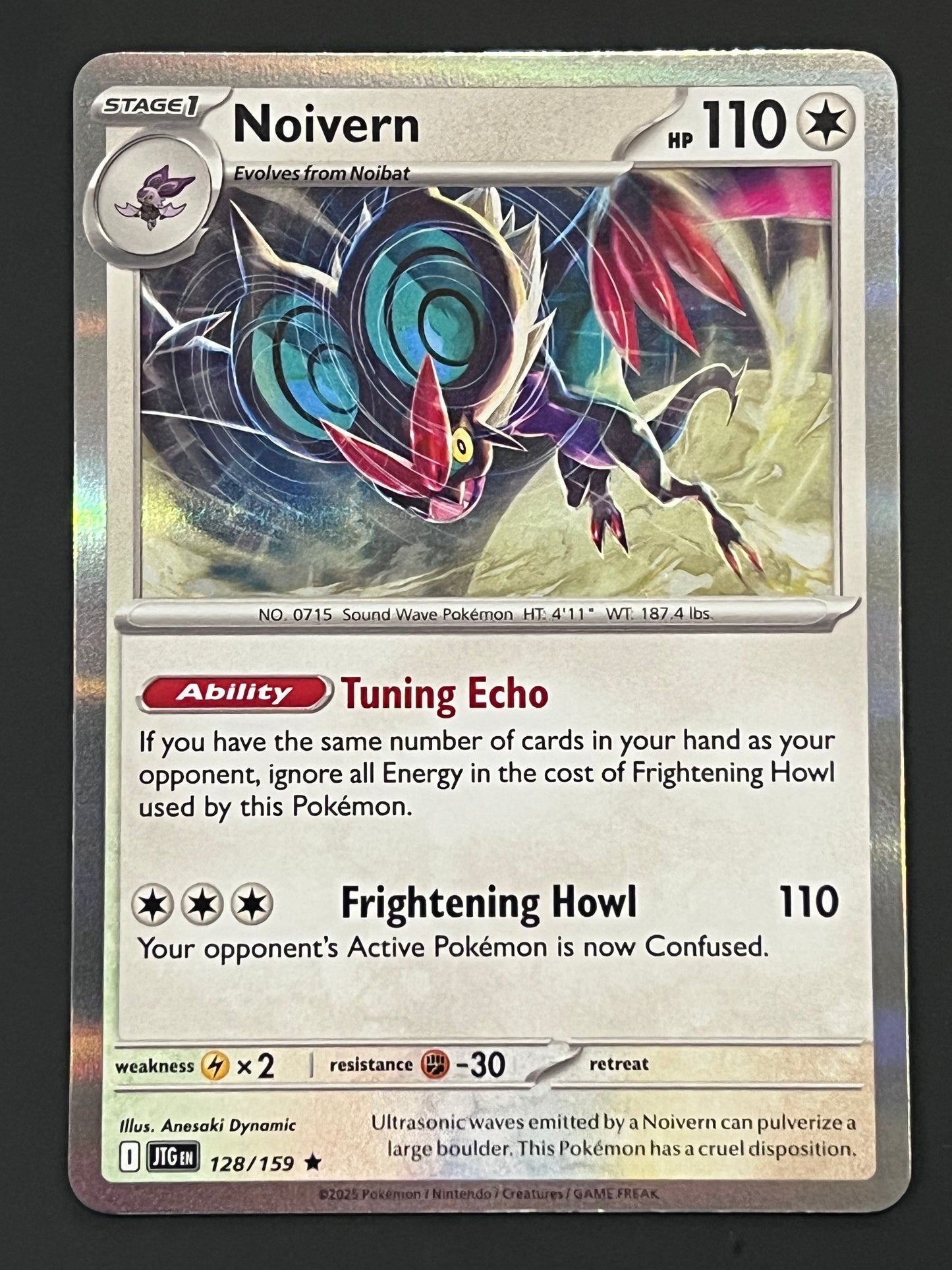 128/159 Noivern - Pokémon Journey Together Rare Holo