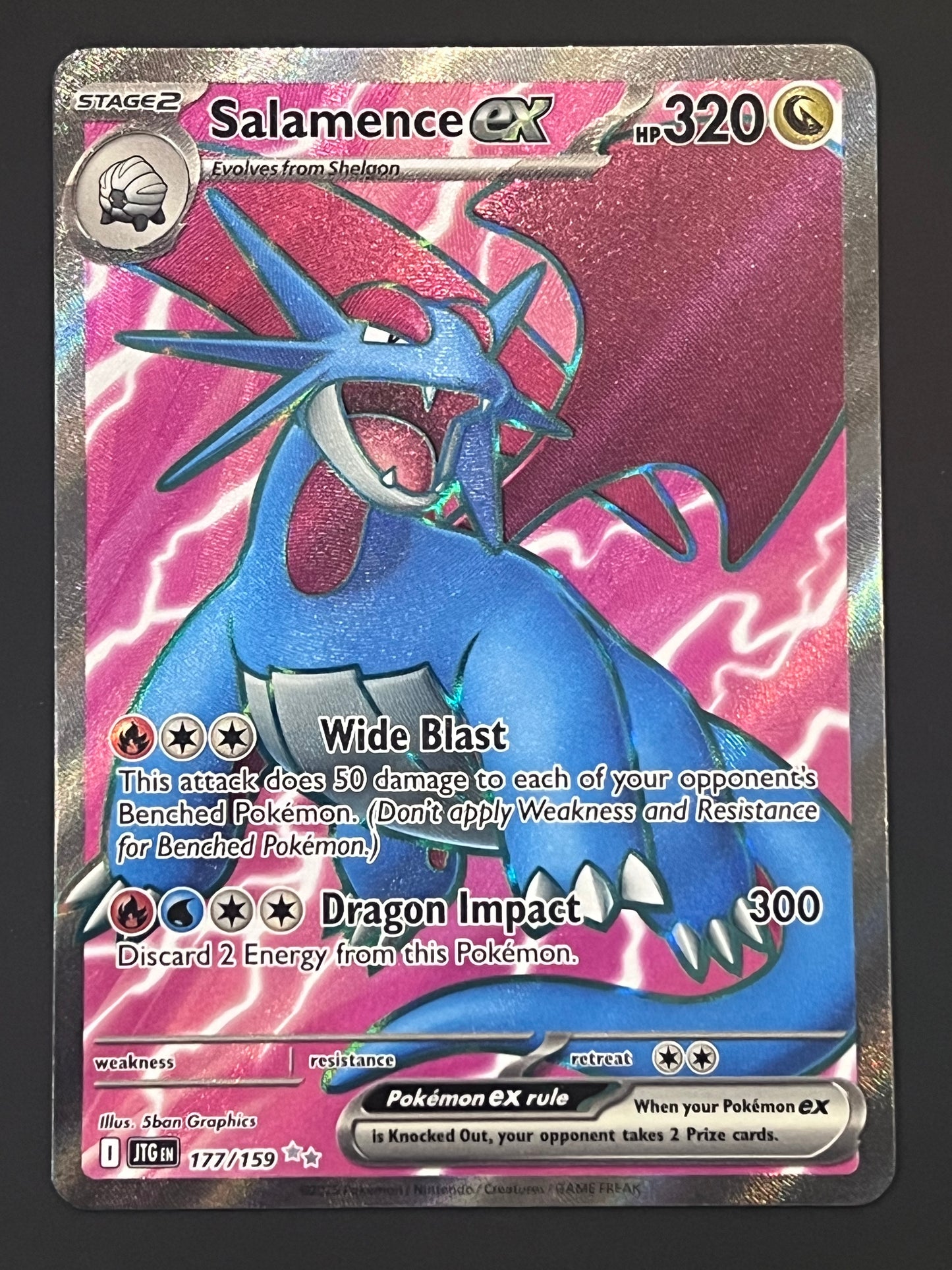 177/159 Salamence Ex - Pokémon Journey Together Ultra Rare
