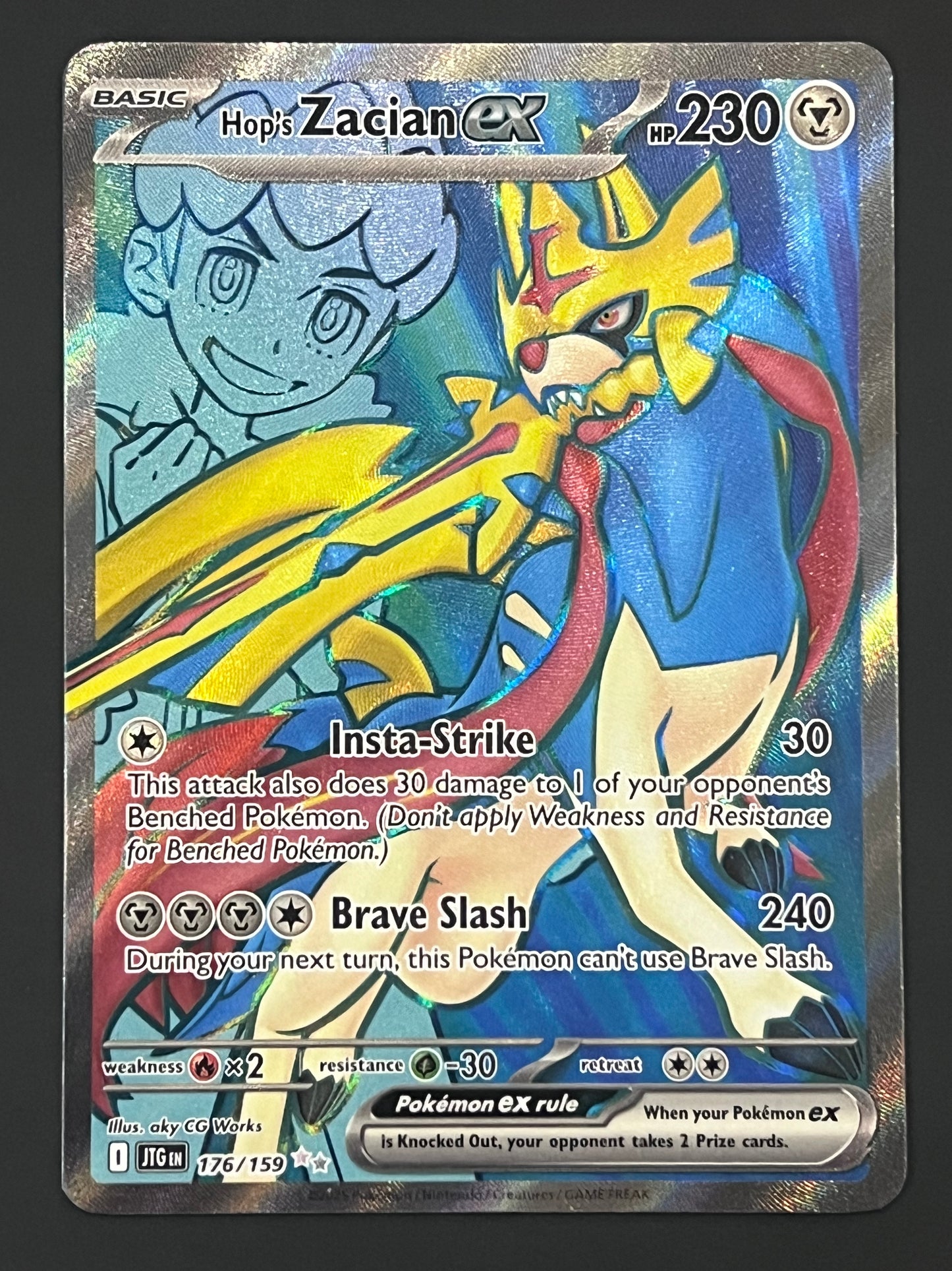 176/159 Hop’s Zacian Ex - Pokémon Journey Together Ultra Rare