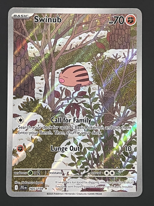 165/159 Swinub - Pokémon Journey Together Illustration Rare