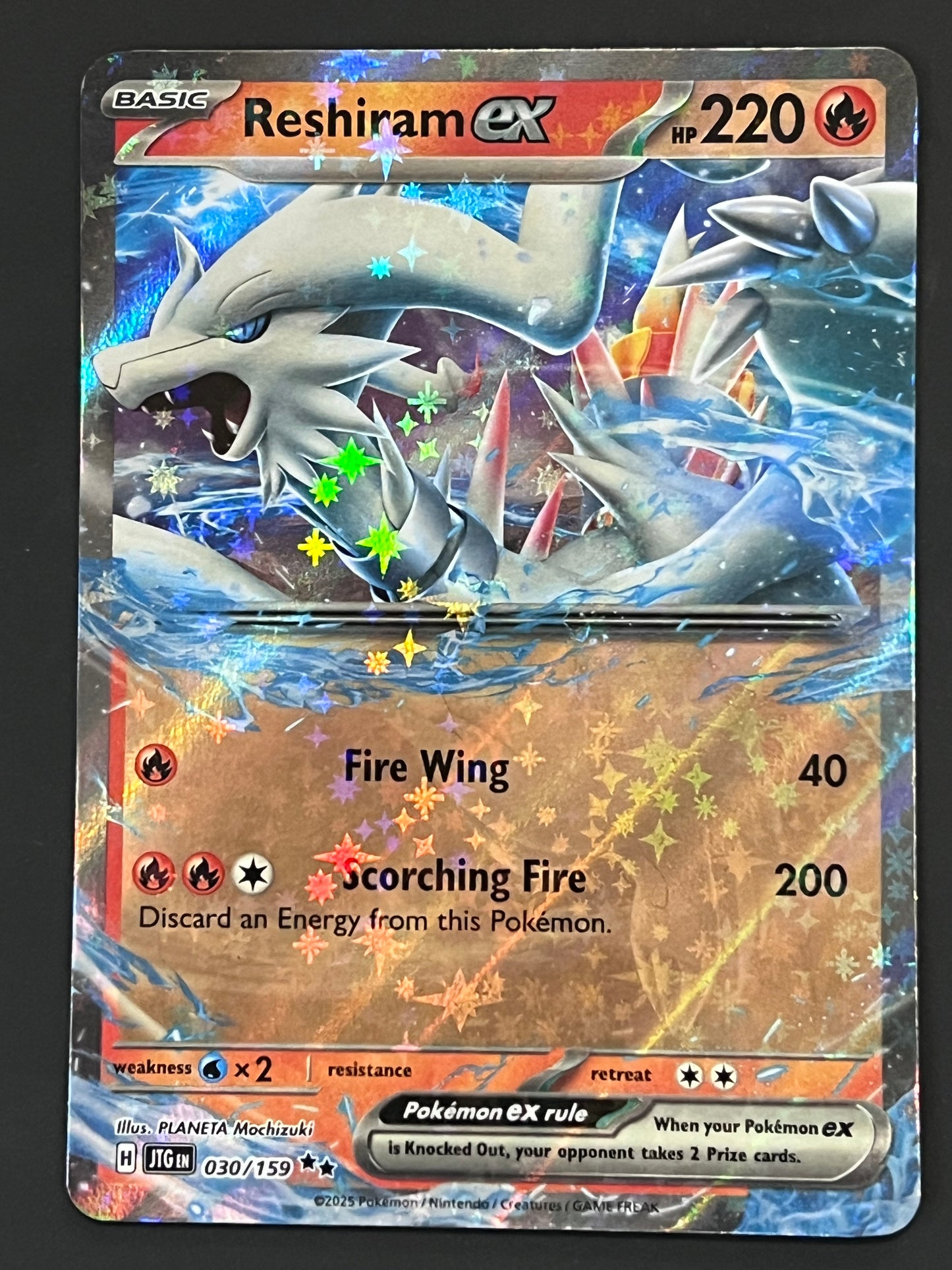 030/159 Reshiram Ex - Pokémon Journey Together Double Rare