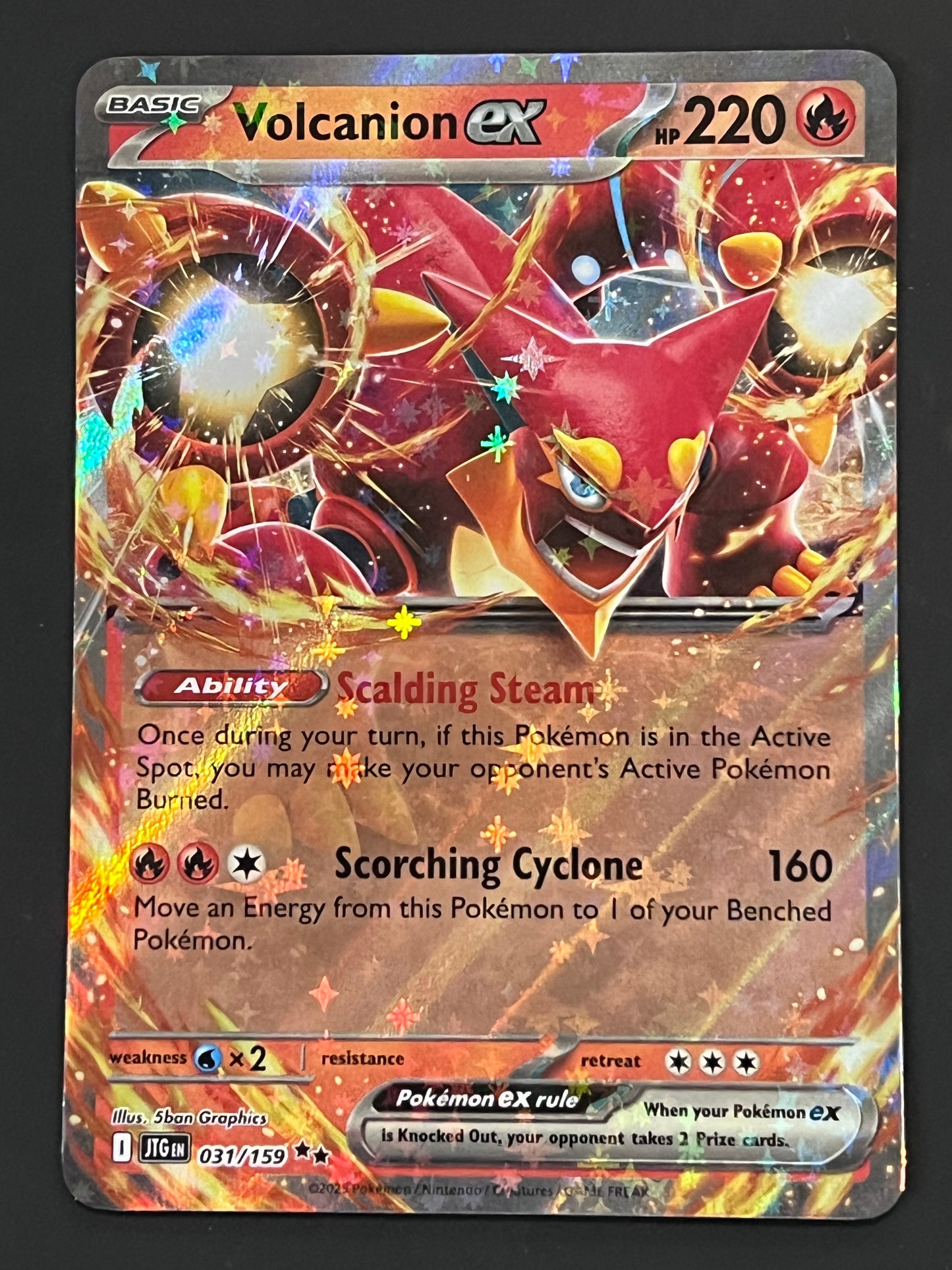 031/159 Volcanion Ex - Pokémon Journey Together Double Rare