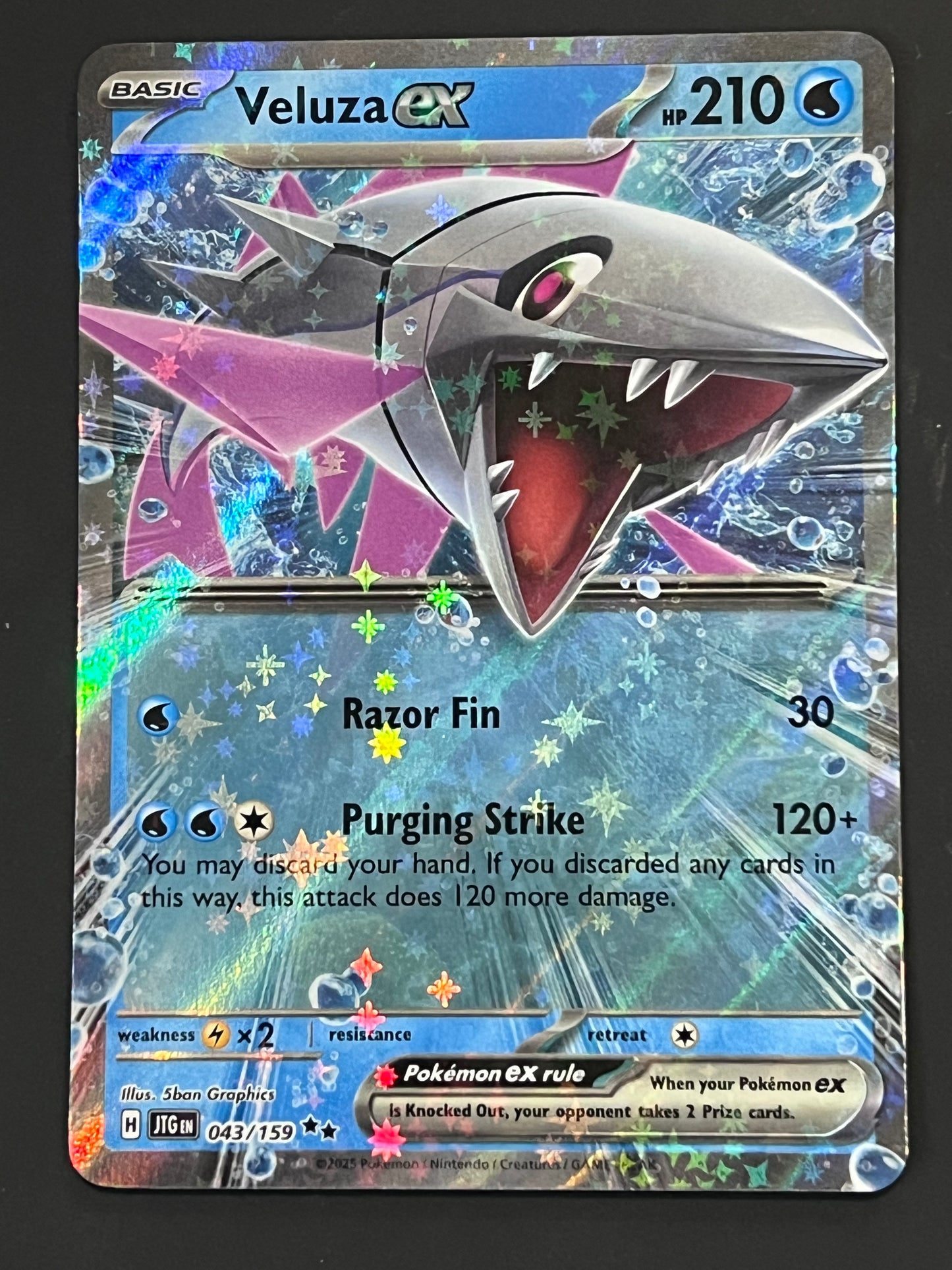 043/159 Veluza Ex - Pokémon Journey Together Double Rare