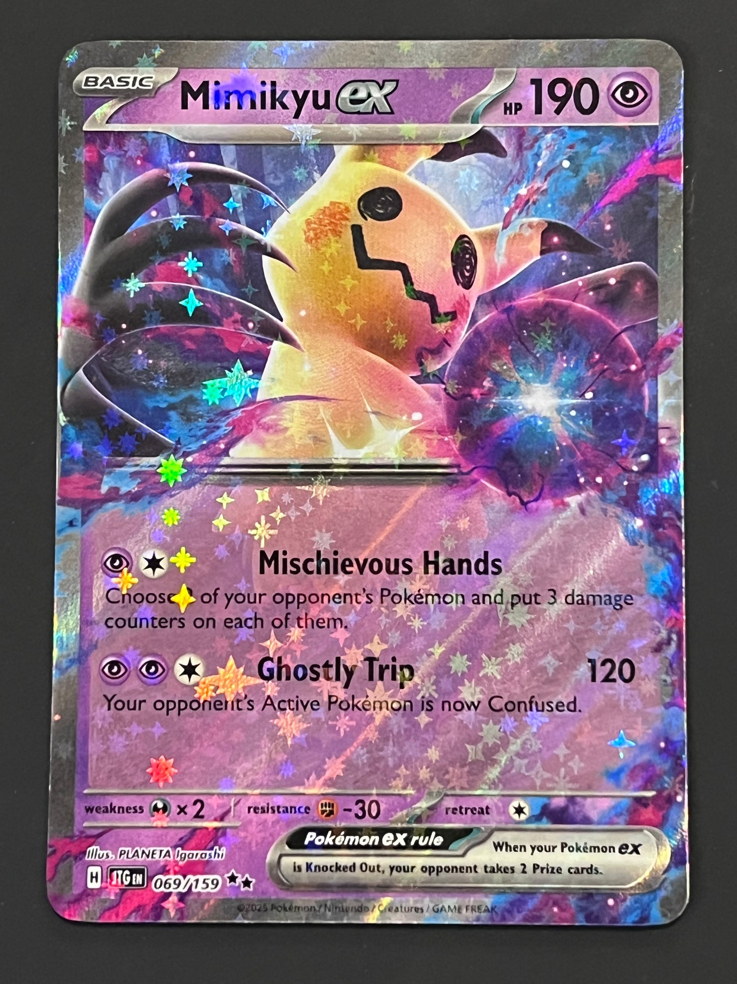 069/159 Mimikyu Ex - Pokémon Journey Together Double Rare