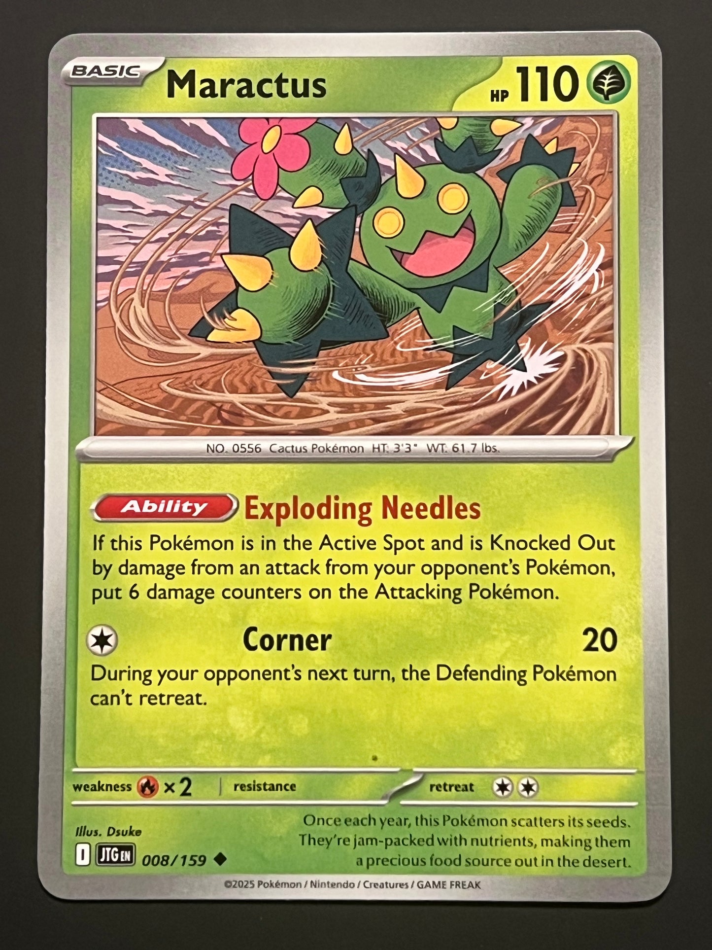 008/159 Maractus - Pokémon Journey Together Uncommon