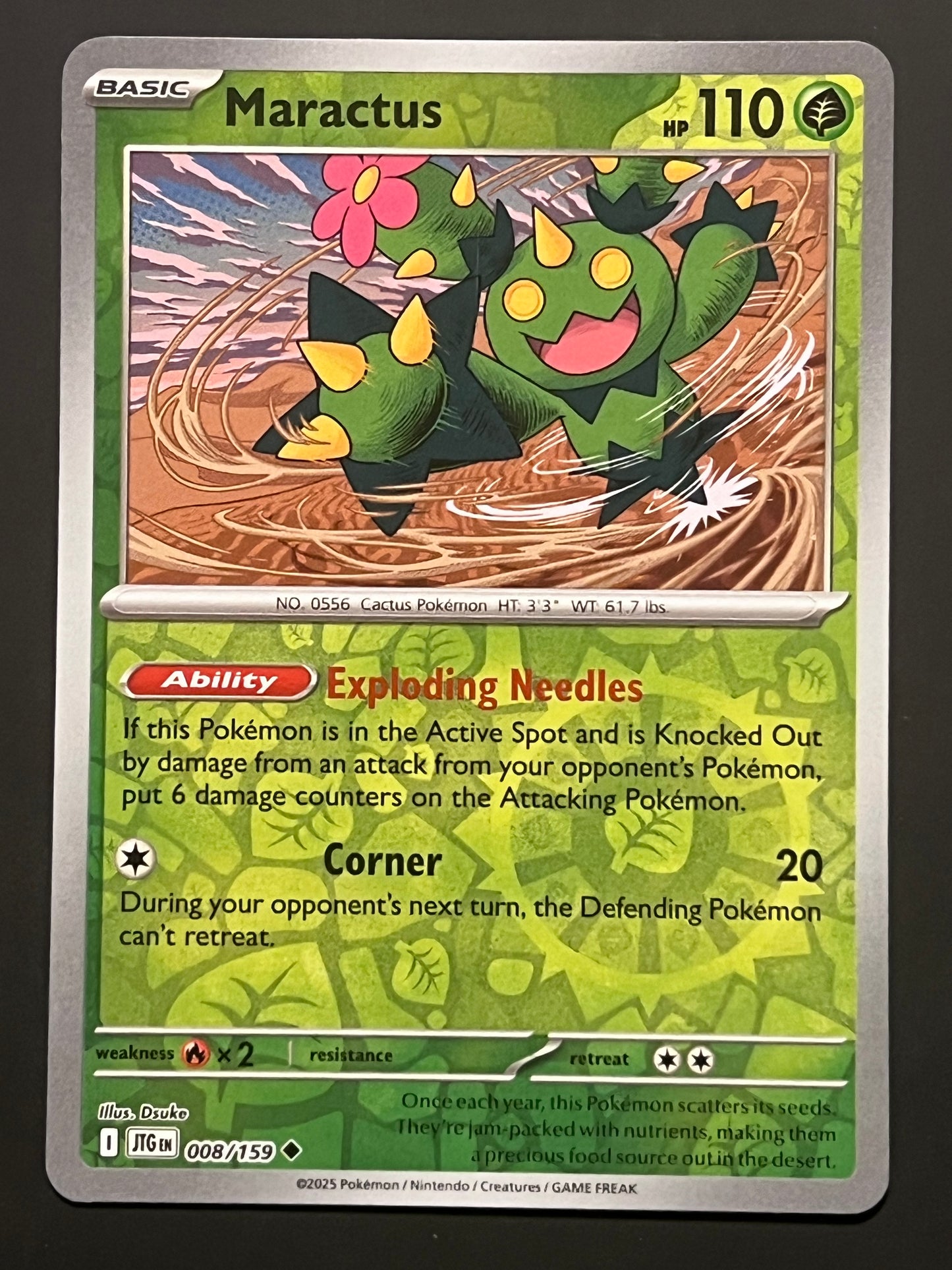 008/159 Maractus - Pokémon Journey Together Uncommon Reverse