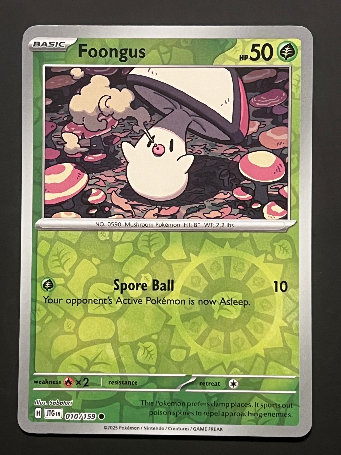 010/159 Foongus - Pokémon Journey Together Common Reverse