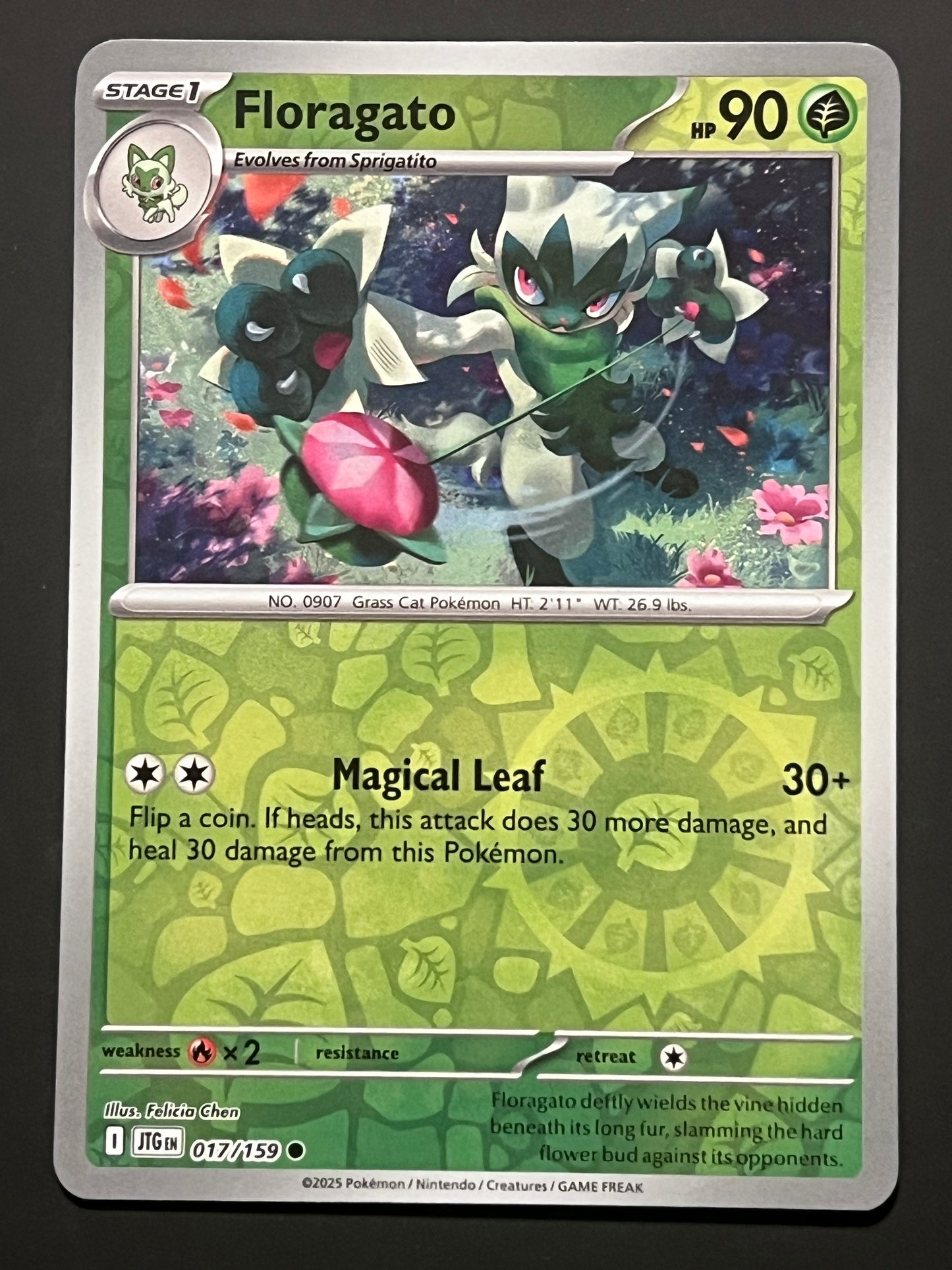 017/159 Floragato - Pokémon Journey Together Common Reverse