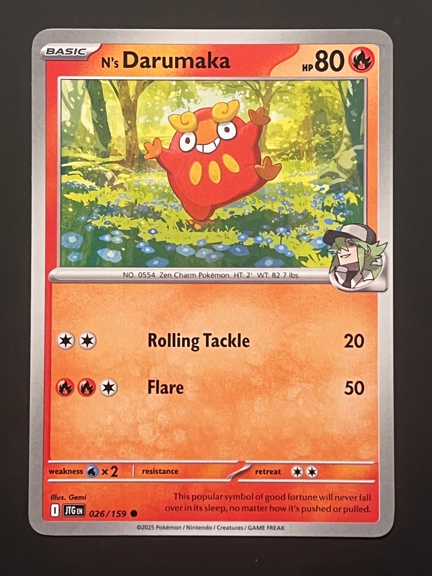026/159 N’s Darumaka - Pokémon Journey Together Common