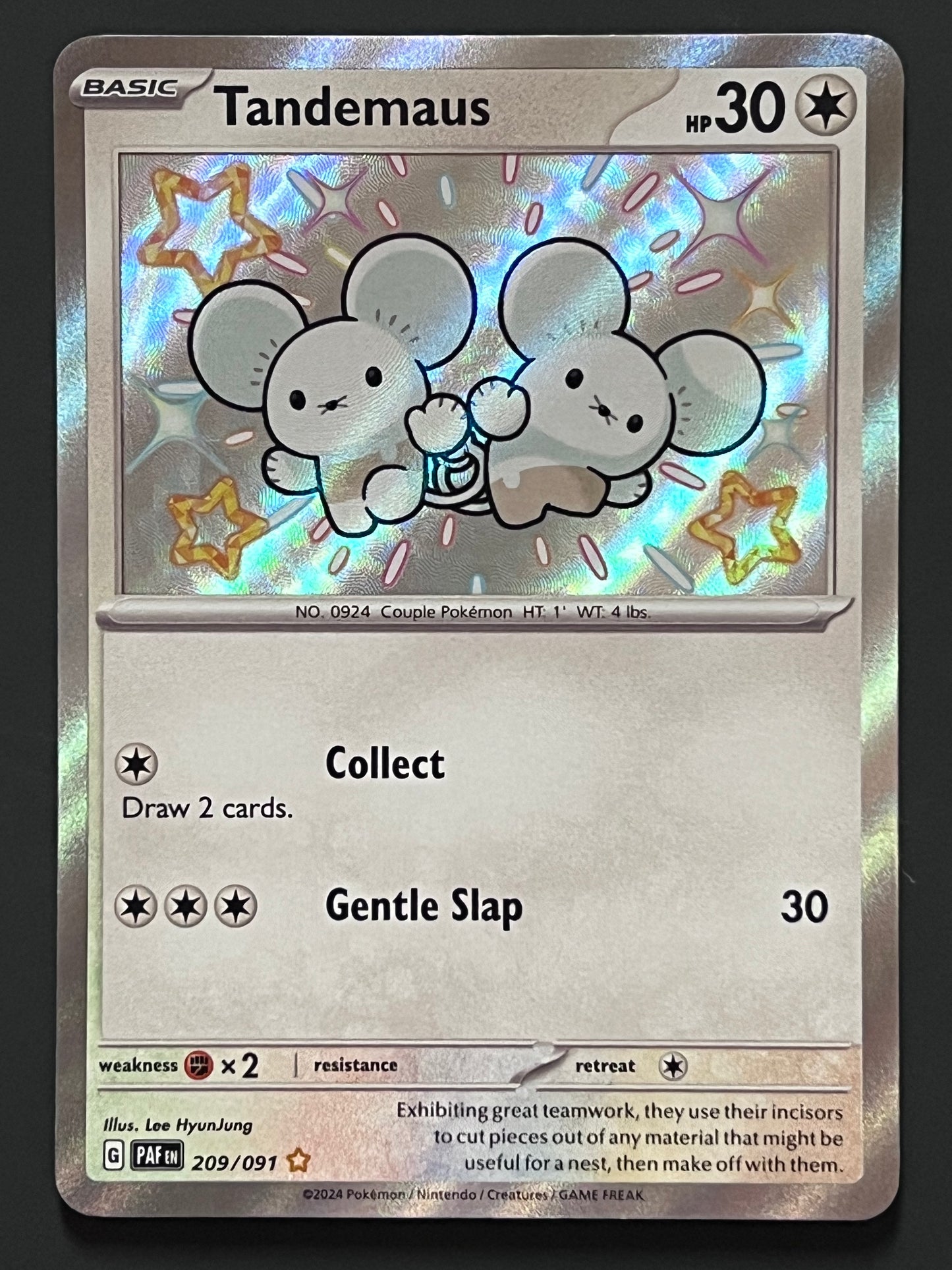 209/091 Tandemaus - Pokémon Paldean Fates Shiny Rare