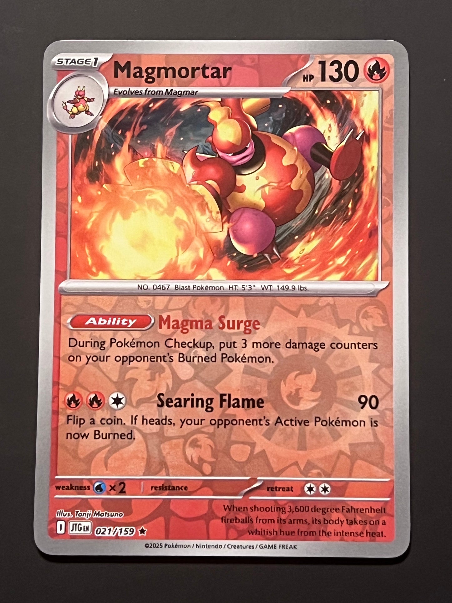 021/159 Magmortar - Pokémon Journey Together Rare Reverse