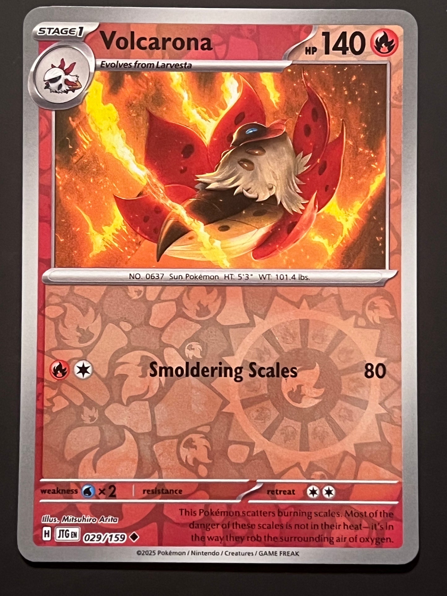 029/159 Volcarona - Pokémon Journey Together Uncommon Reverse