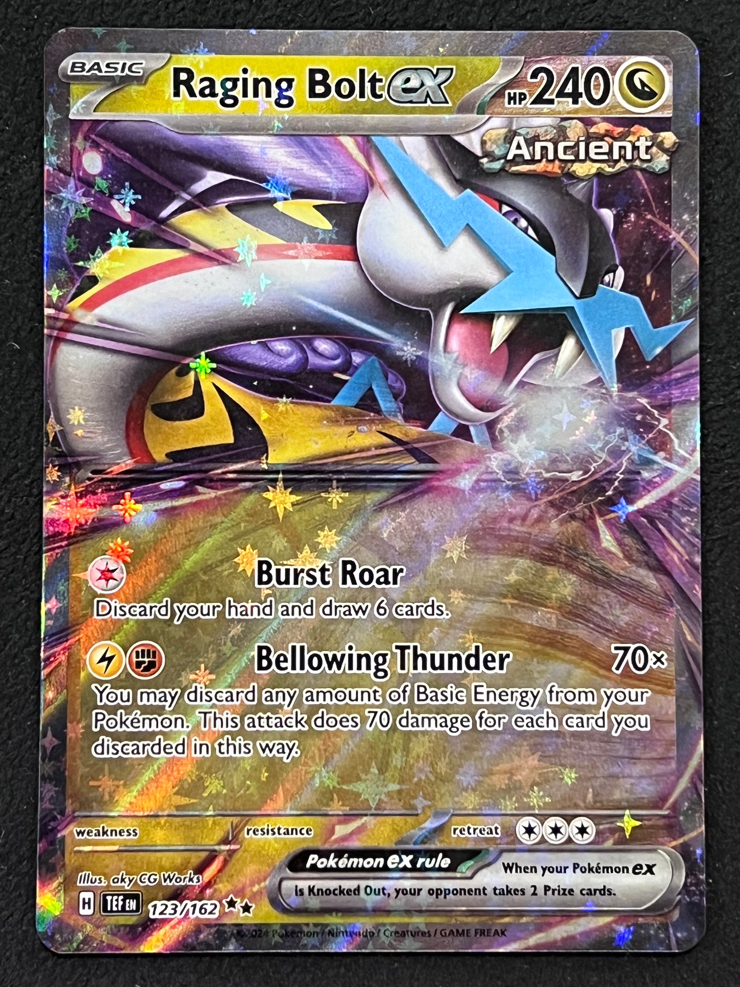 123/162 Raging Bolt Ex - Pokémon Temporal Forces Double Rare