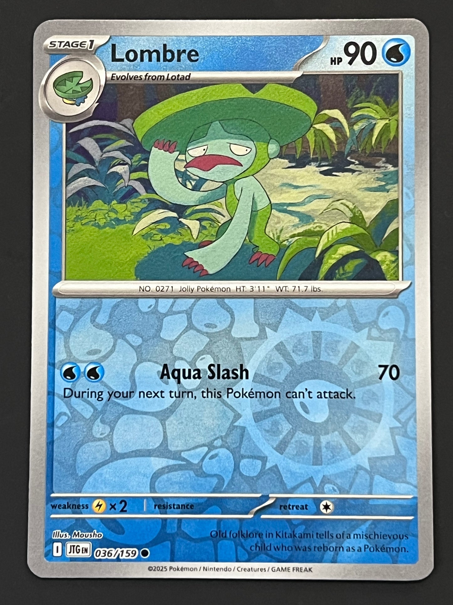 036/159 Lombre - Pokémon Journey Together Common Reverse