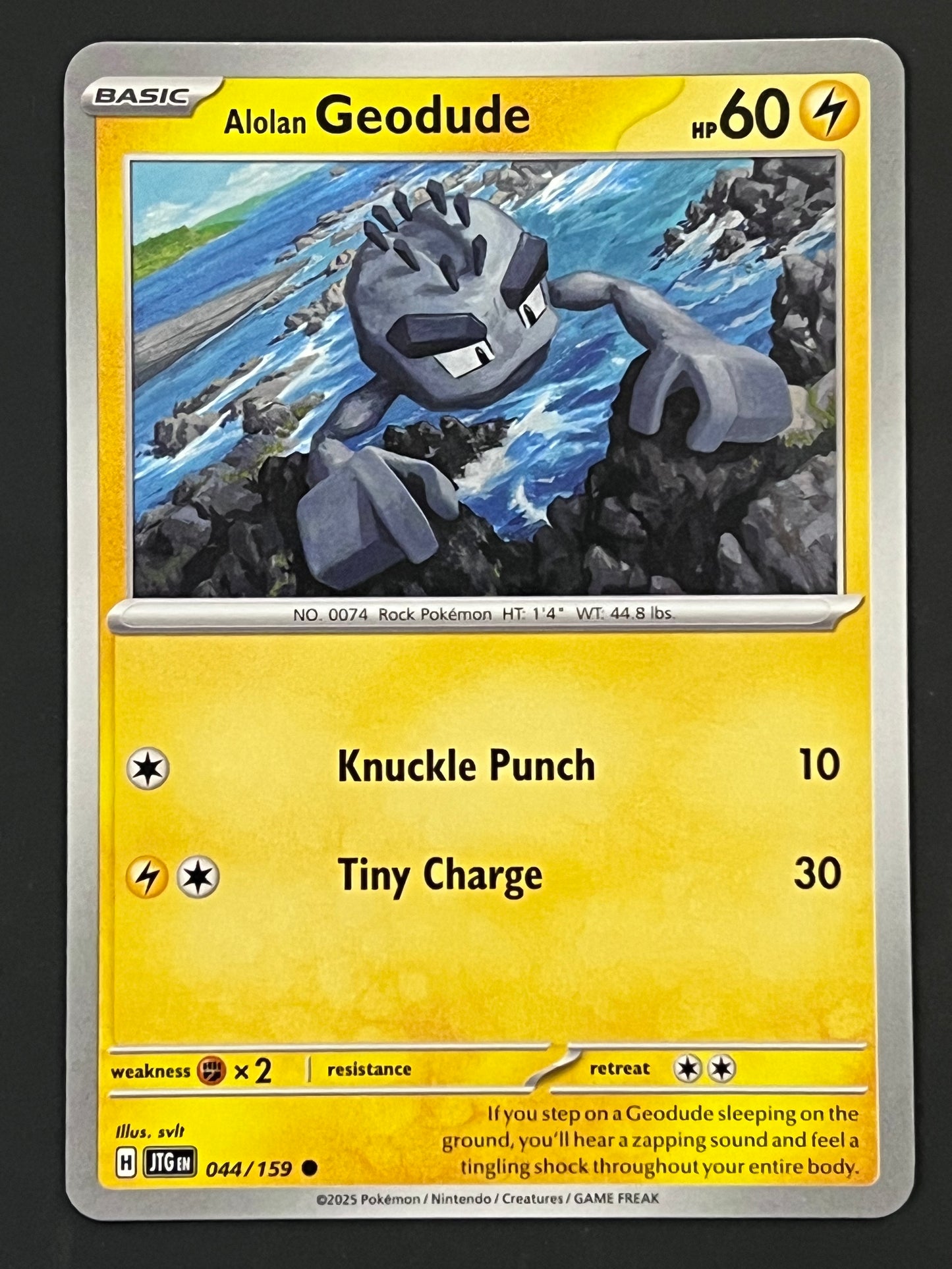 044/159 Alolan Geodude - Pokémon Journey Together Common