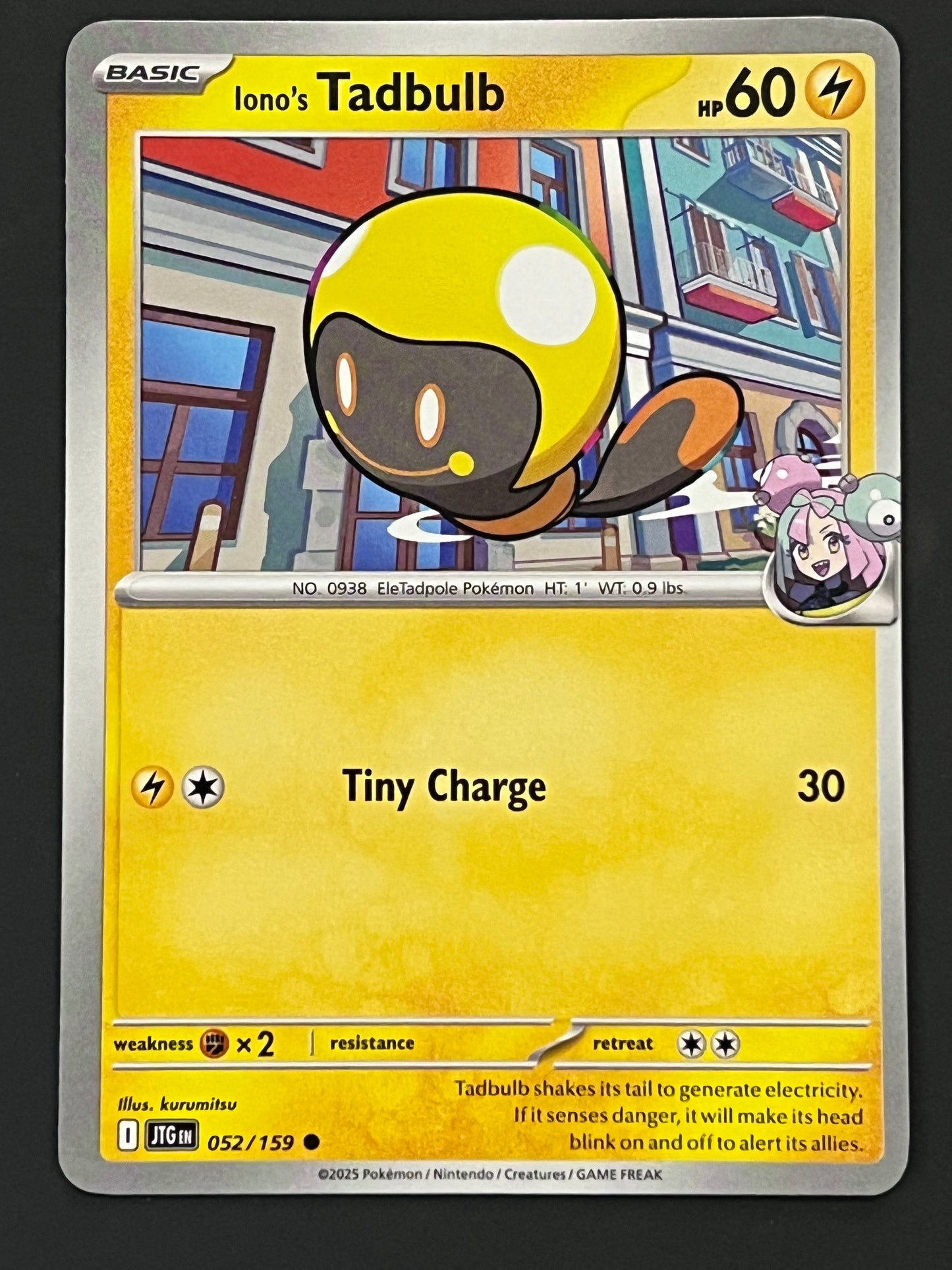 052/159 Iono’s Tadbulb - Pokémon Journey Together Common