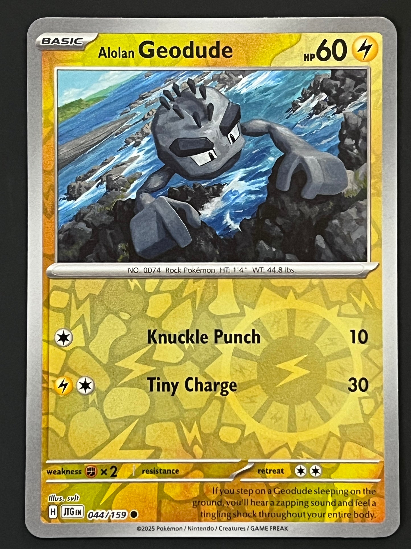 044/159 Alolan Geodude - Pokémon Journey Together Common Reverse