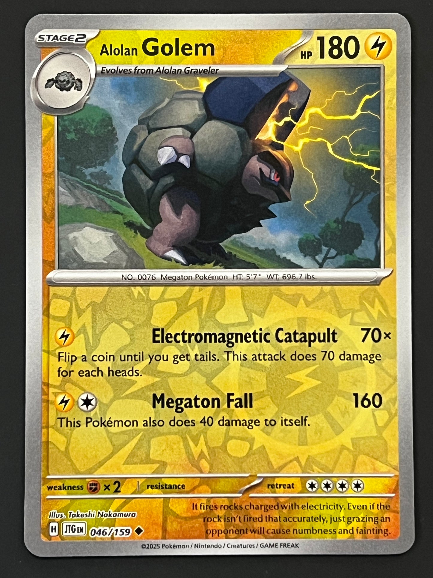 046/159 Alolan Golem - Pokémon Journey Together Uncommon Reverse