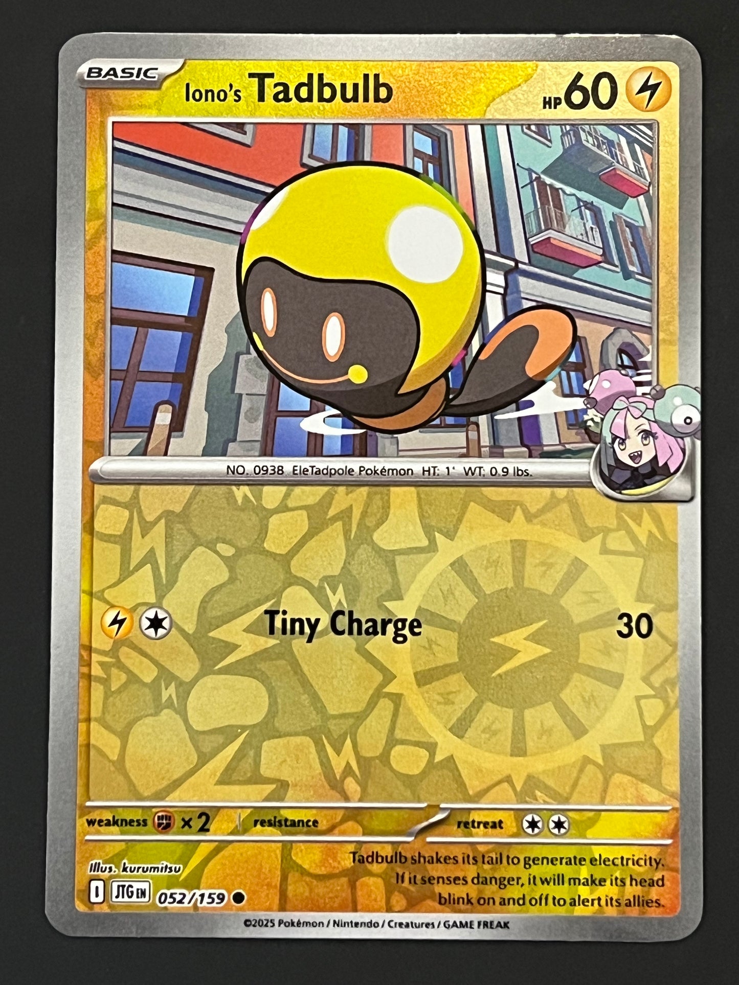 052/159 Iono’s Tadbulb - Pokémon Journey Together Common Reverse