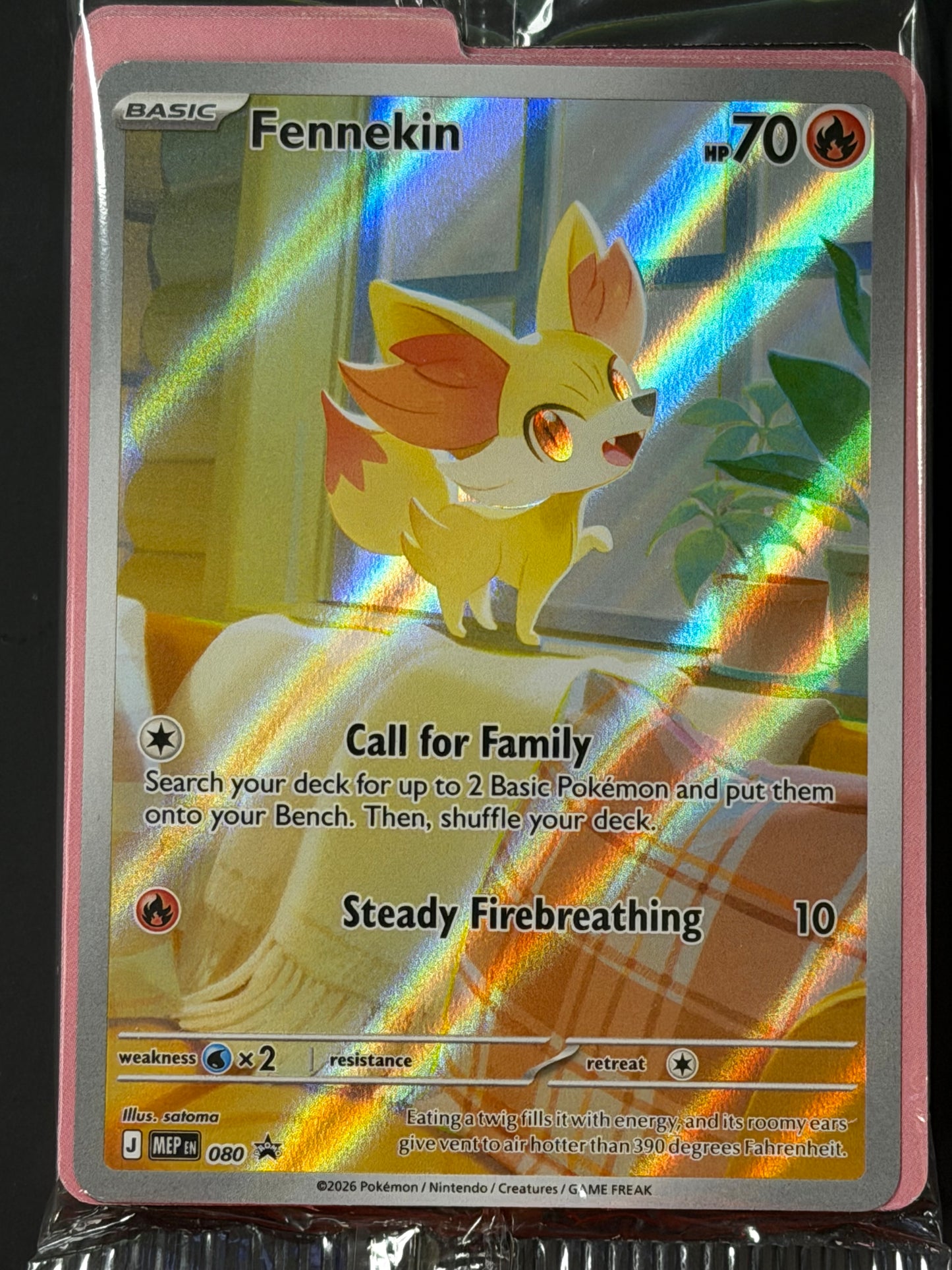 MEP080 Fennekin (SEALED) - Pokémon Black Star Promo