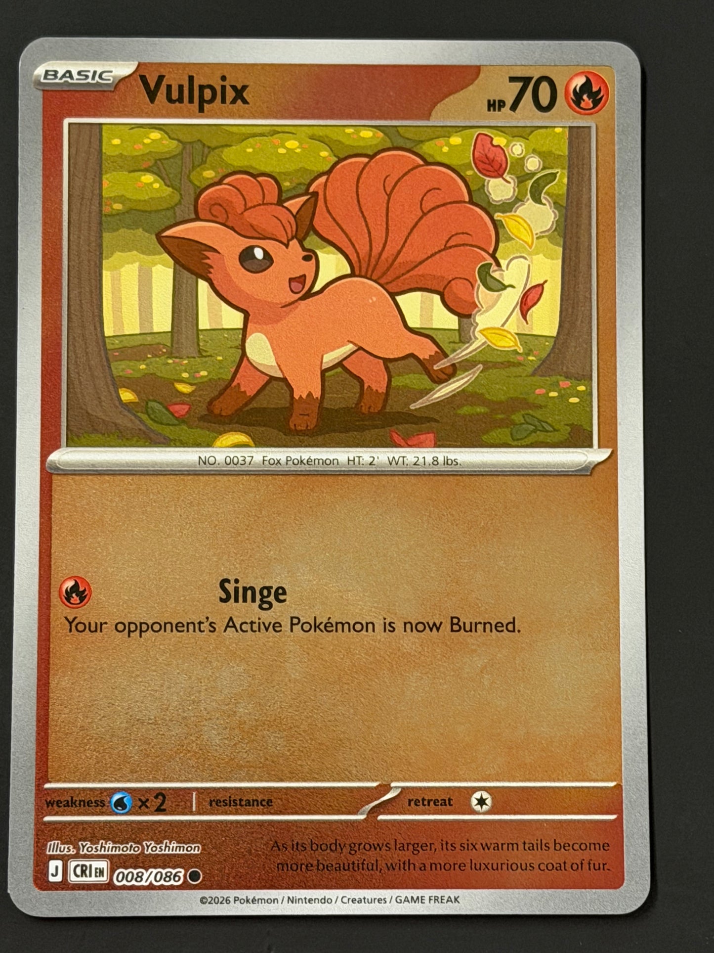 008/086 Vulpix - Pokémon Chaos Rising Common Reverse