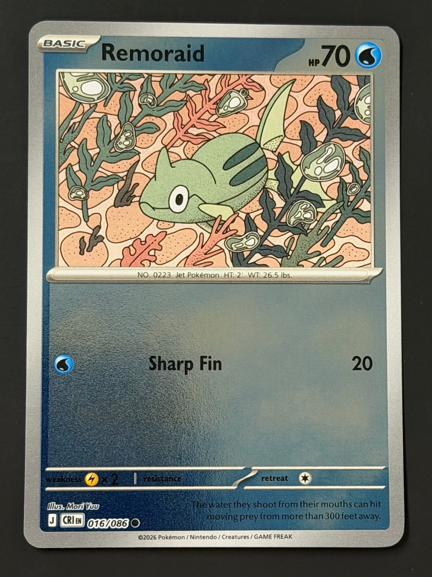 016/086 Remoraid - Pokémon Chaos Rising Common Reverse