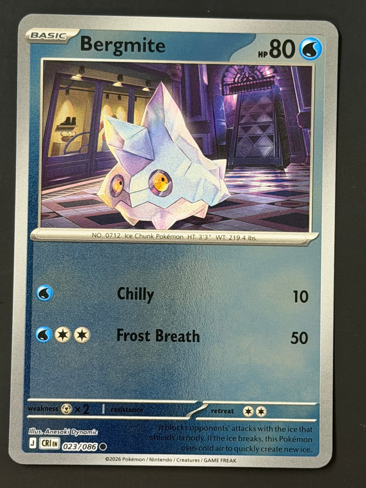 023/086 Bergmite - Pokémon Chaos Rising Common Reverse