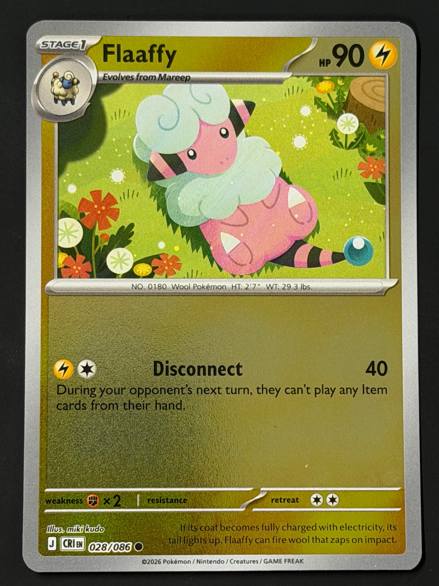 028/086 Flaaffy - Pokémon Chaos Rising Common Reverse