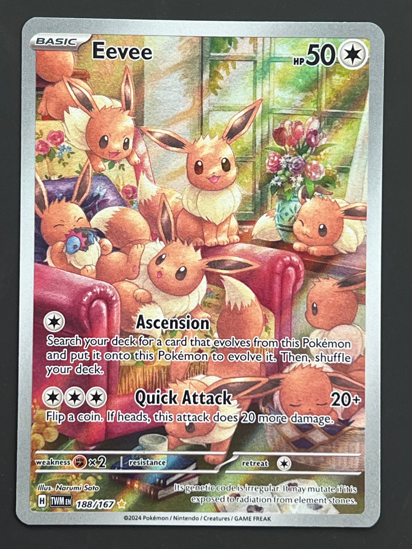188/167 Eevee - Pokémon Twilight Masquerade Illustration Rare