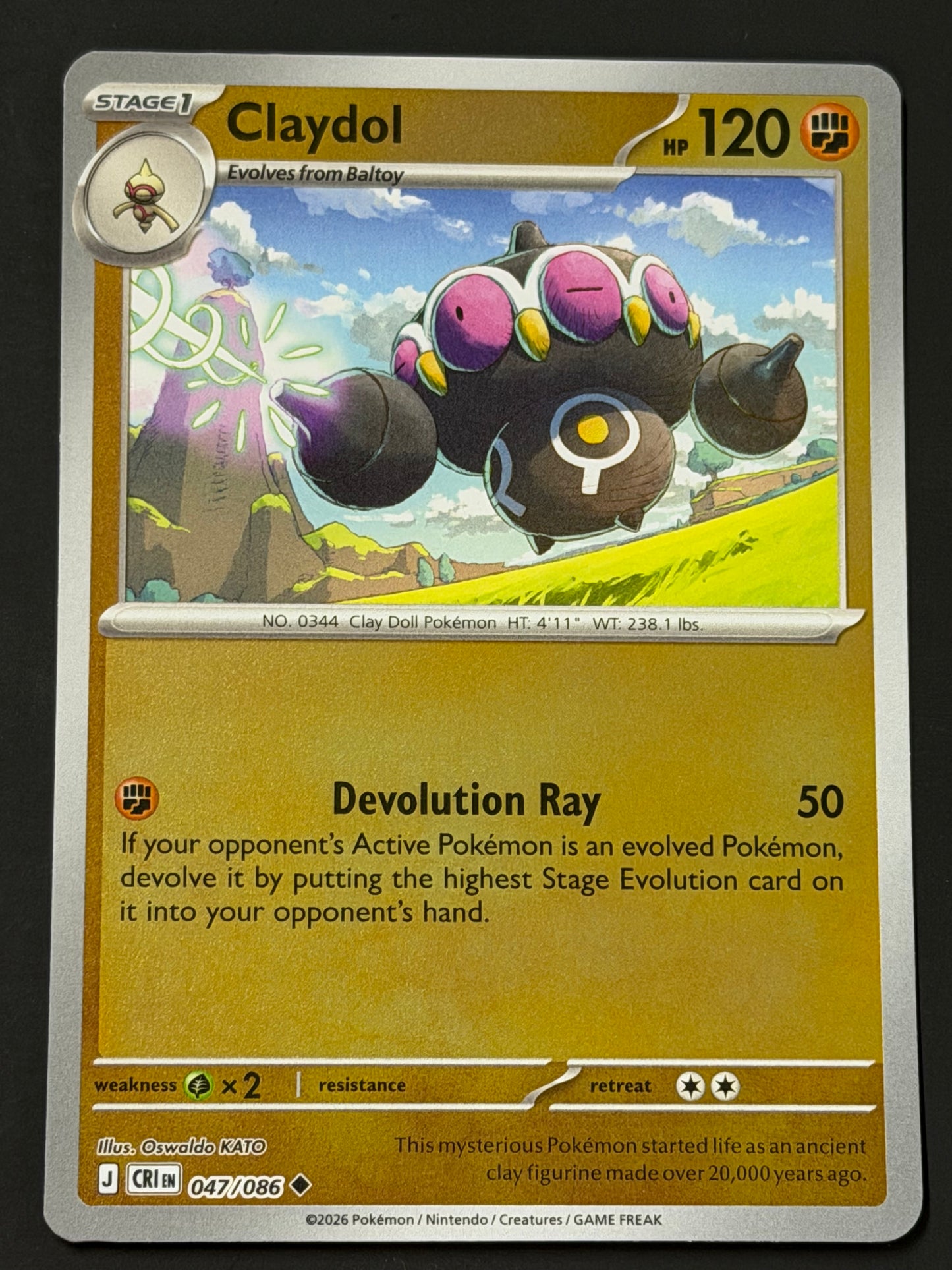 047/086 Claydol - Pokémon Chaos Rising Uncommon Reverse
